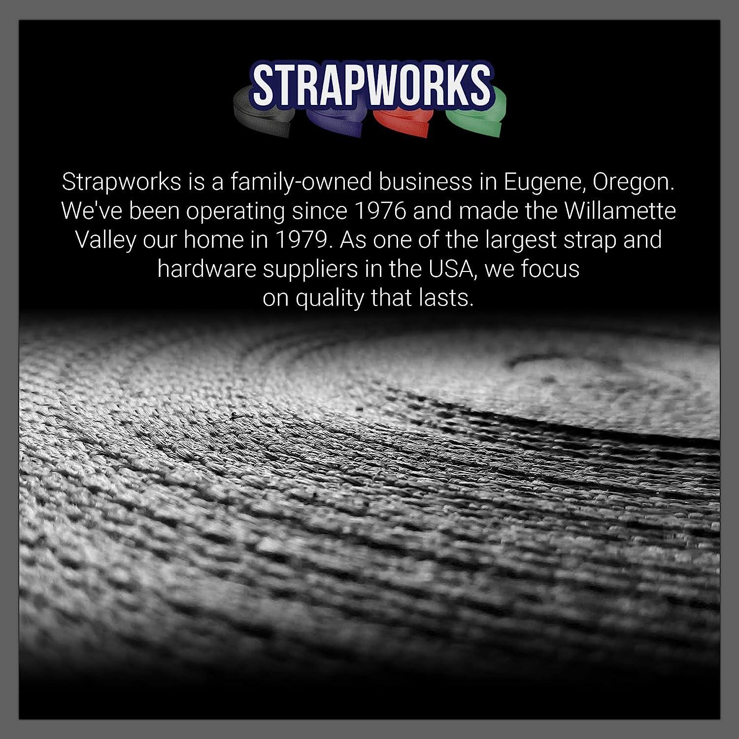 Strapworks Military Spec Flat Nylon Webbing – Milspec 17337 Strap for Slings, Backpack Straps, Tactical Projects, 1 inch x 10 Yards, 6 Colors