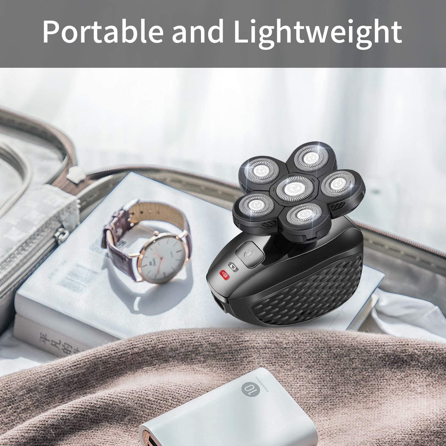 Upgraded 5in1 Bald Head Shaver & Grooming Kit for Men Cordless