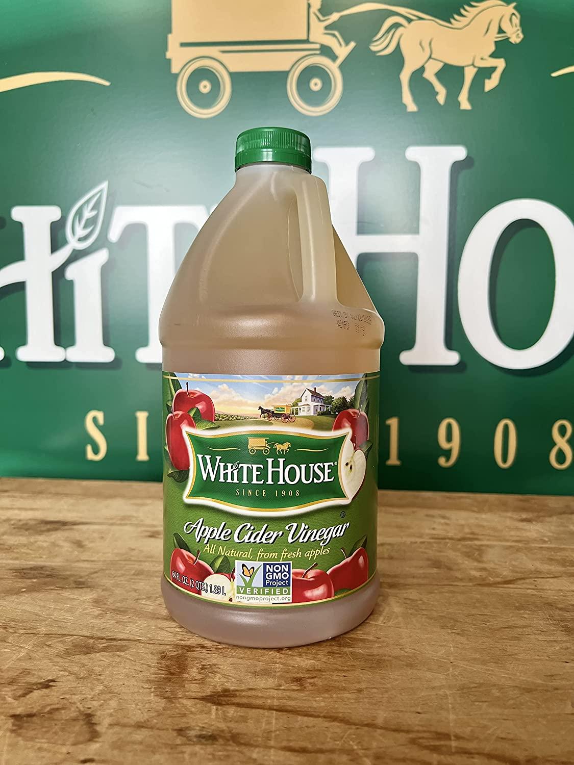 White House Apple Cider Vinegar All Natural ACV Non GMO 64 Fl Oz (Pack of 1)