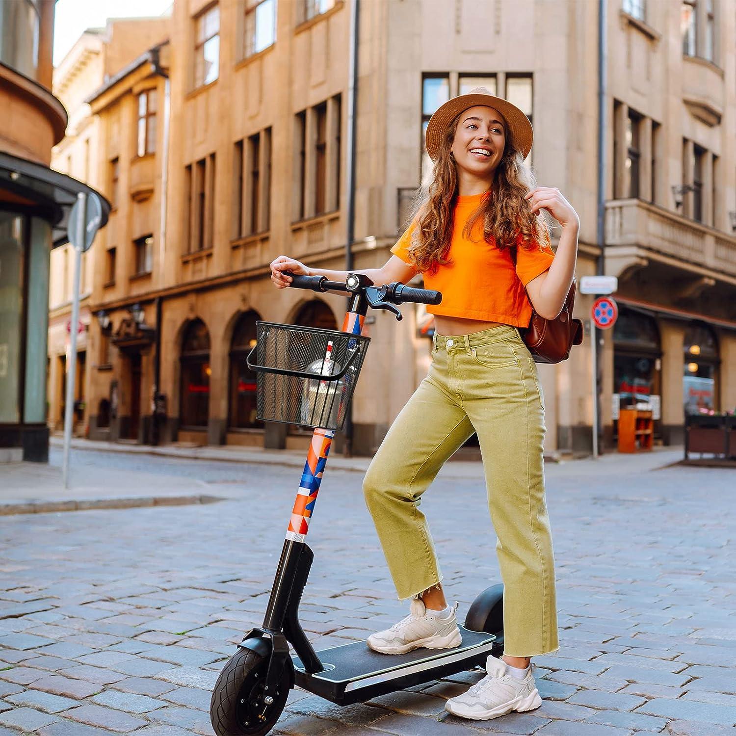 iblkeoTo Scooter Basket Quick Release Take Off/on 70lb Loading Capacity