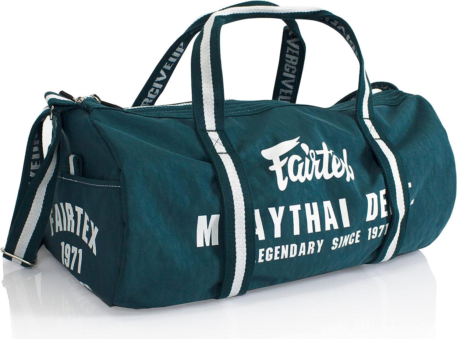 Fairtex BAG9 レトロスタイル バレルバッグ グリーン ジムバッグ