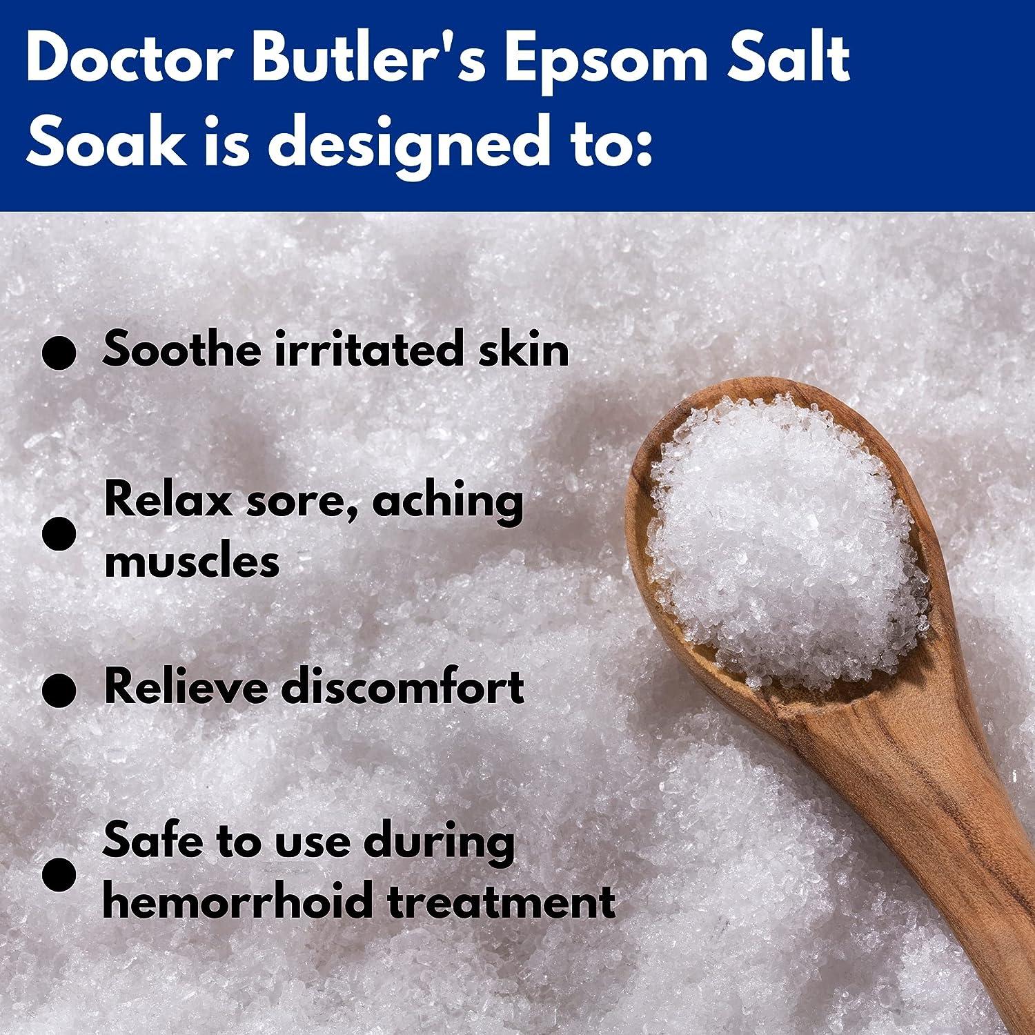 Doctor Butler s Epsom Salt Soak Sitz Bath Salts for Hemorrhoids Relief