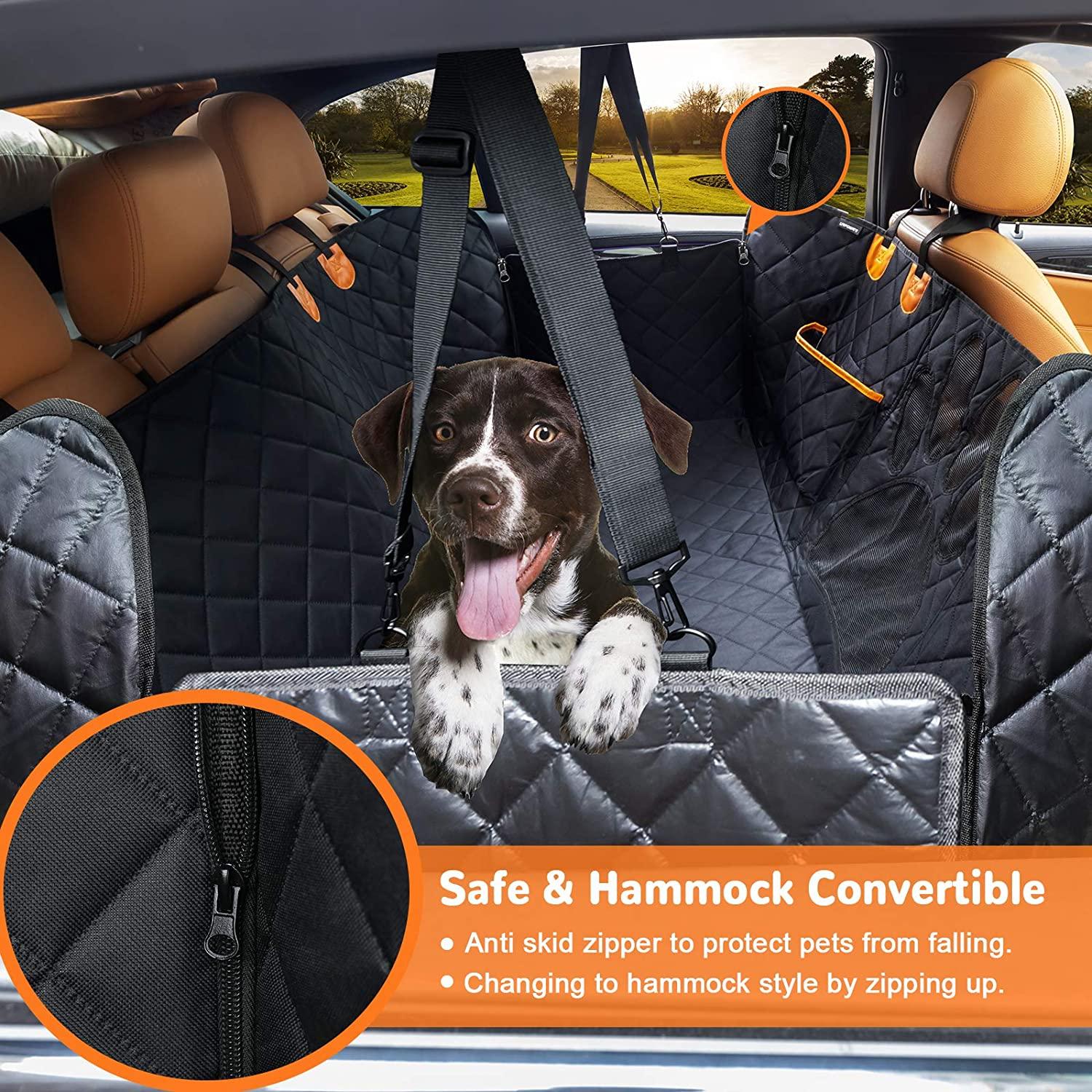 URPOWER Upgraded Dog Seat Covers with Mesh Visual Window 100