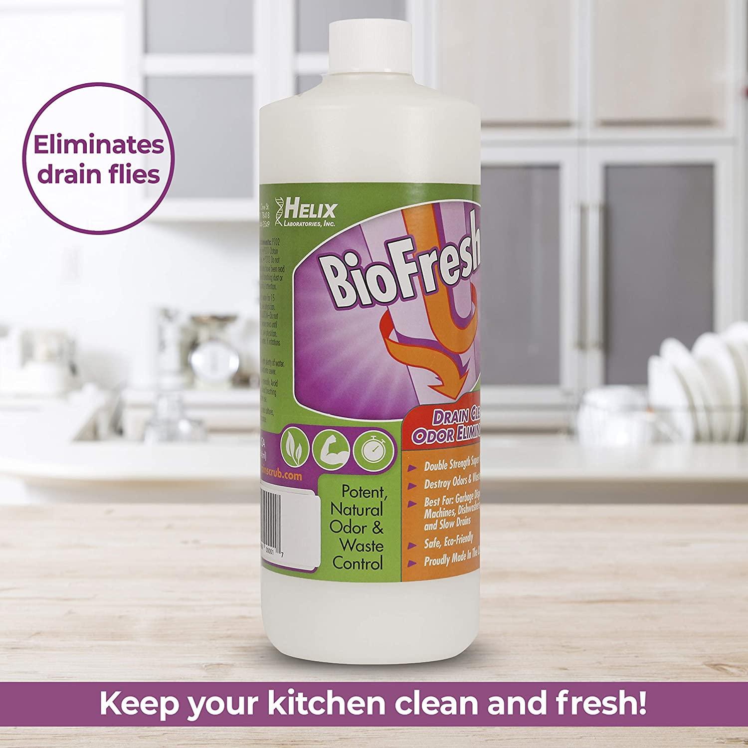BioFresh Enzyme Drain Cleaner & Odor Eliminator. Deodorizes and