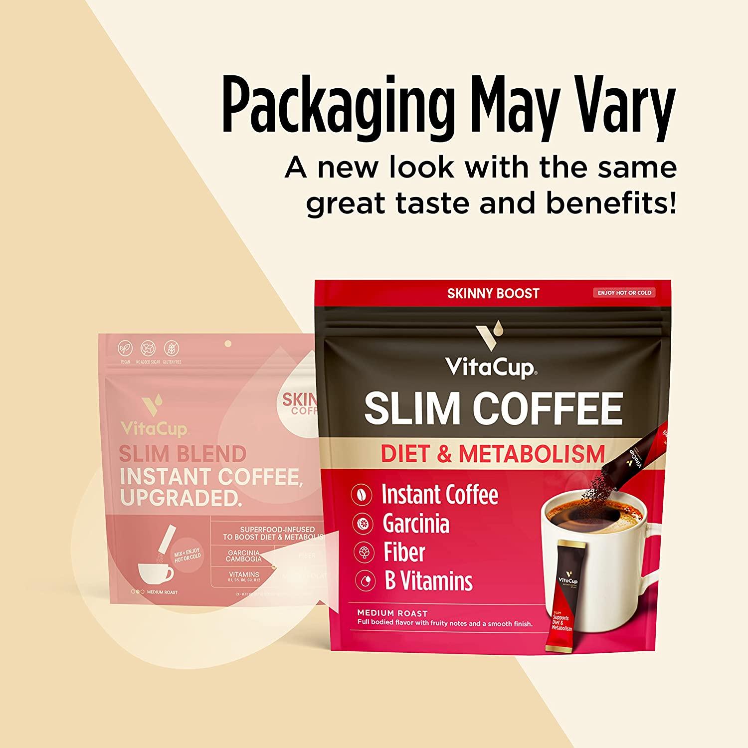VitaCup Slim Instant Coffee Packets Boost Diet Metabolism with Ginseng