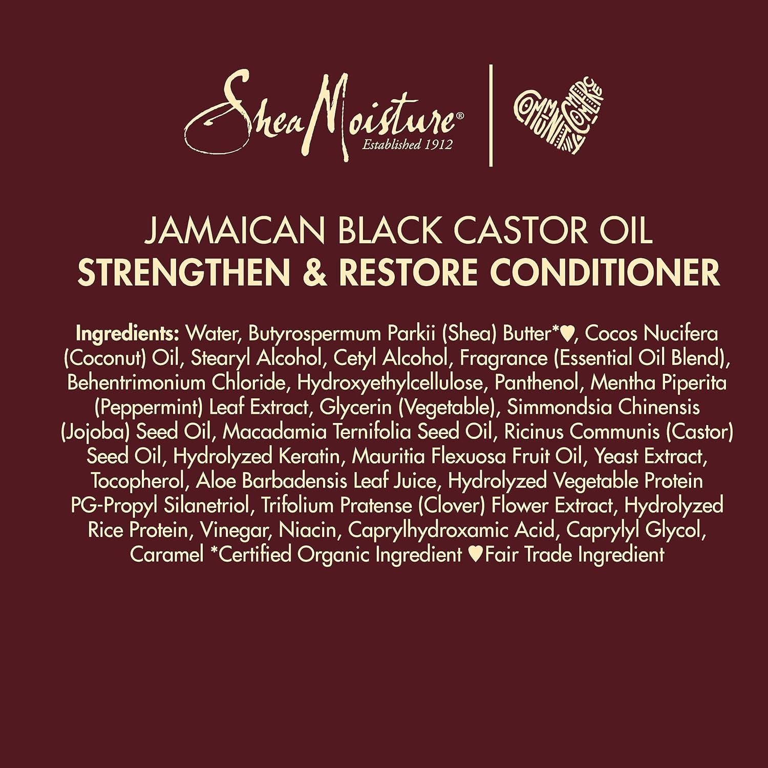Shea Moisture LeaveIn Conditioner Jamaica Black Castor Oil 16oz 473 ml