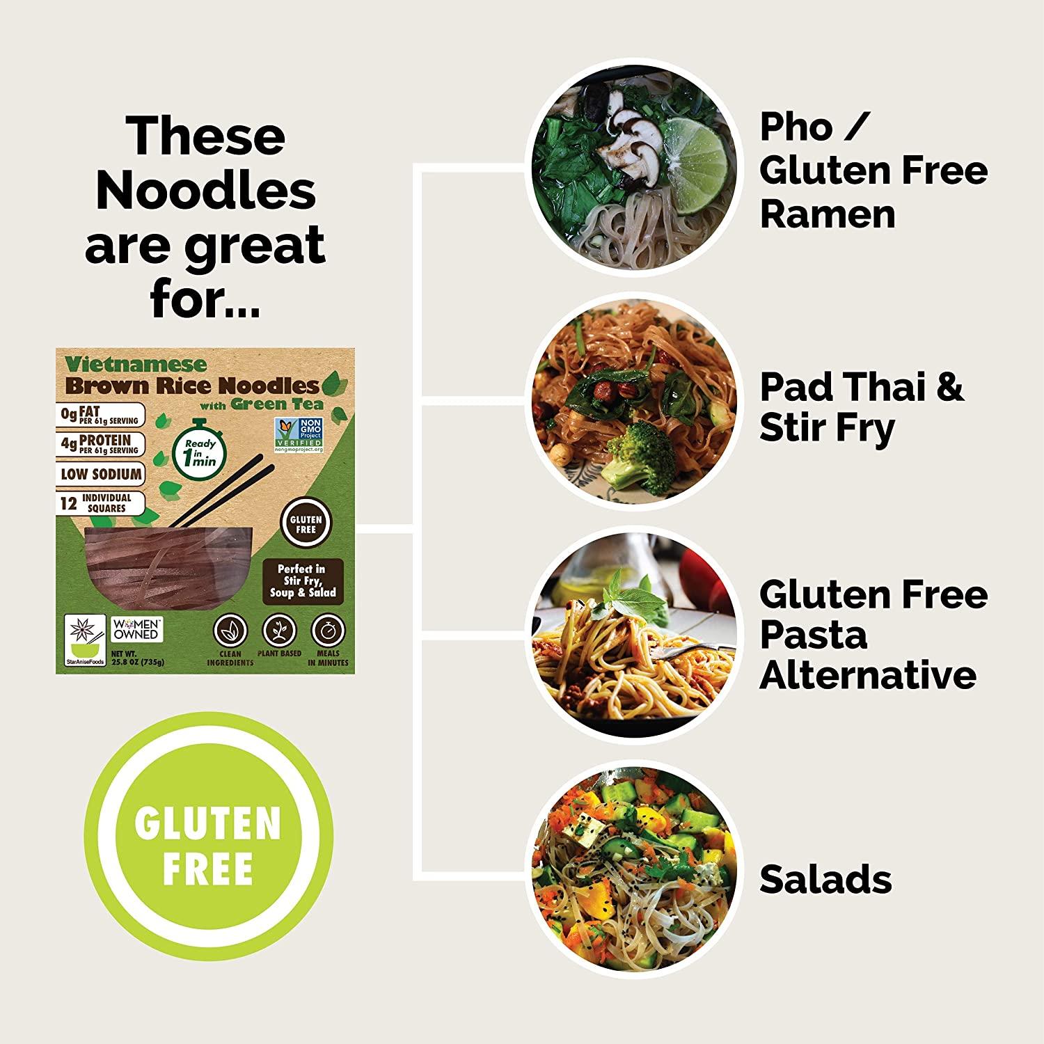 Rice Noodles, Brown Rice Noodles, Ramen Noodles Alternative, NonGMO