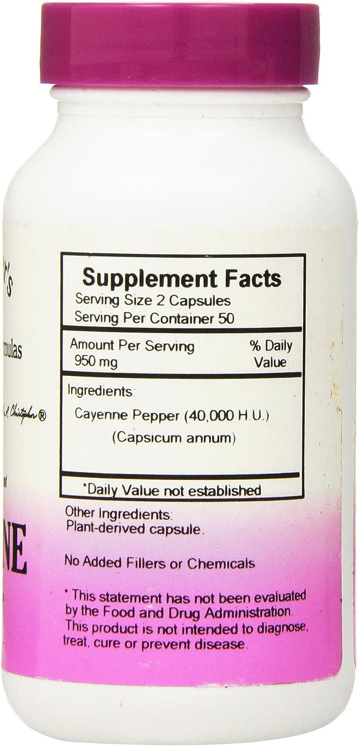 Dr Christopher's Formula Cayenne, 100 Count