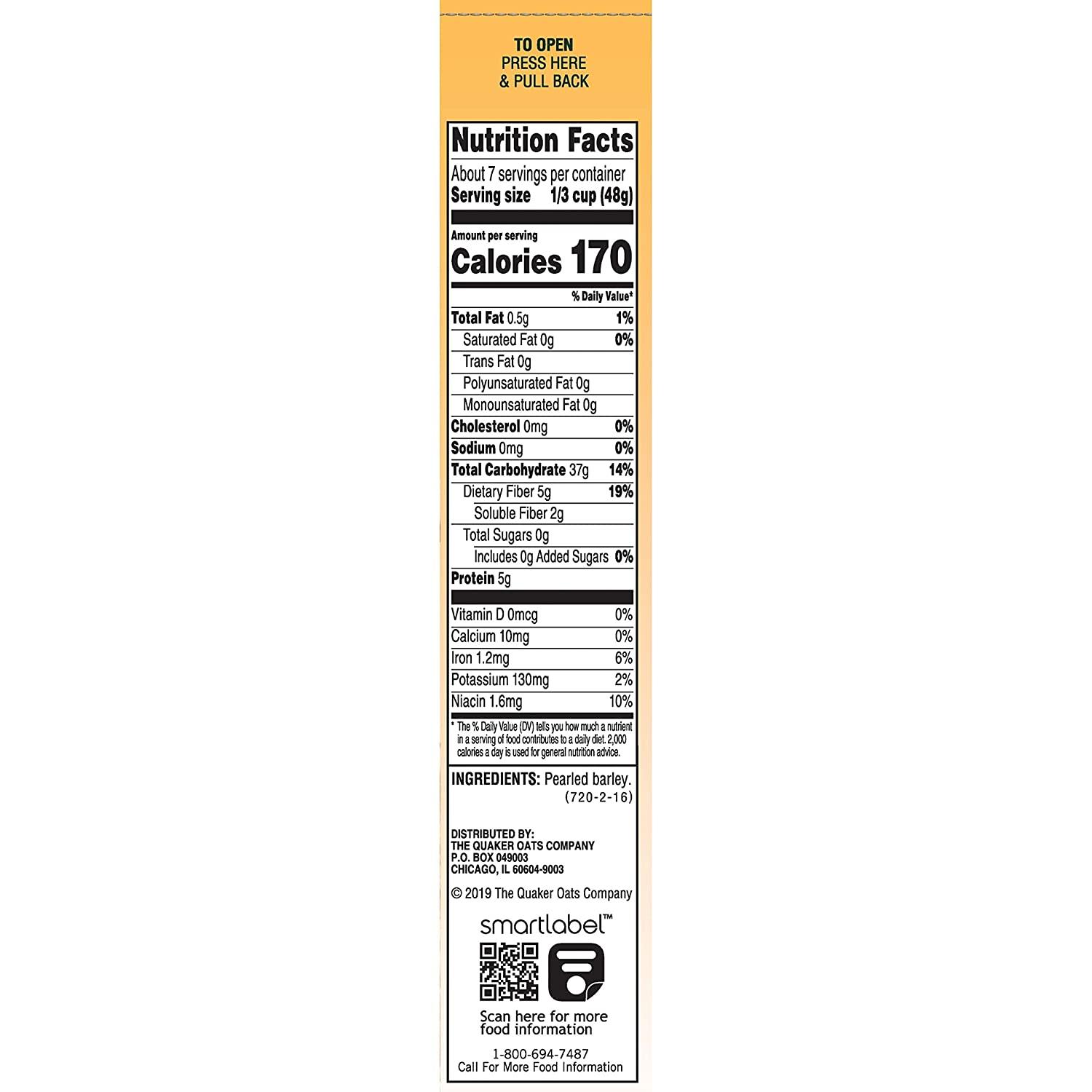 Quaker Quick Barley 11oz (Pack of 12) Nutritious and Convenient Grains