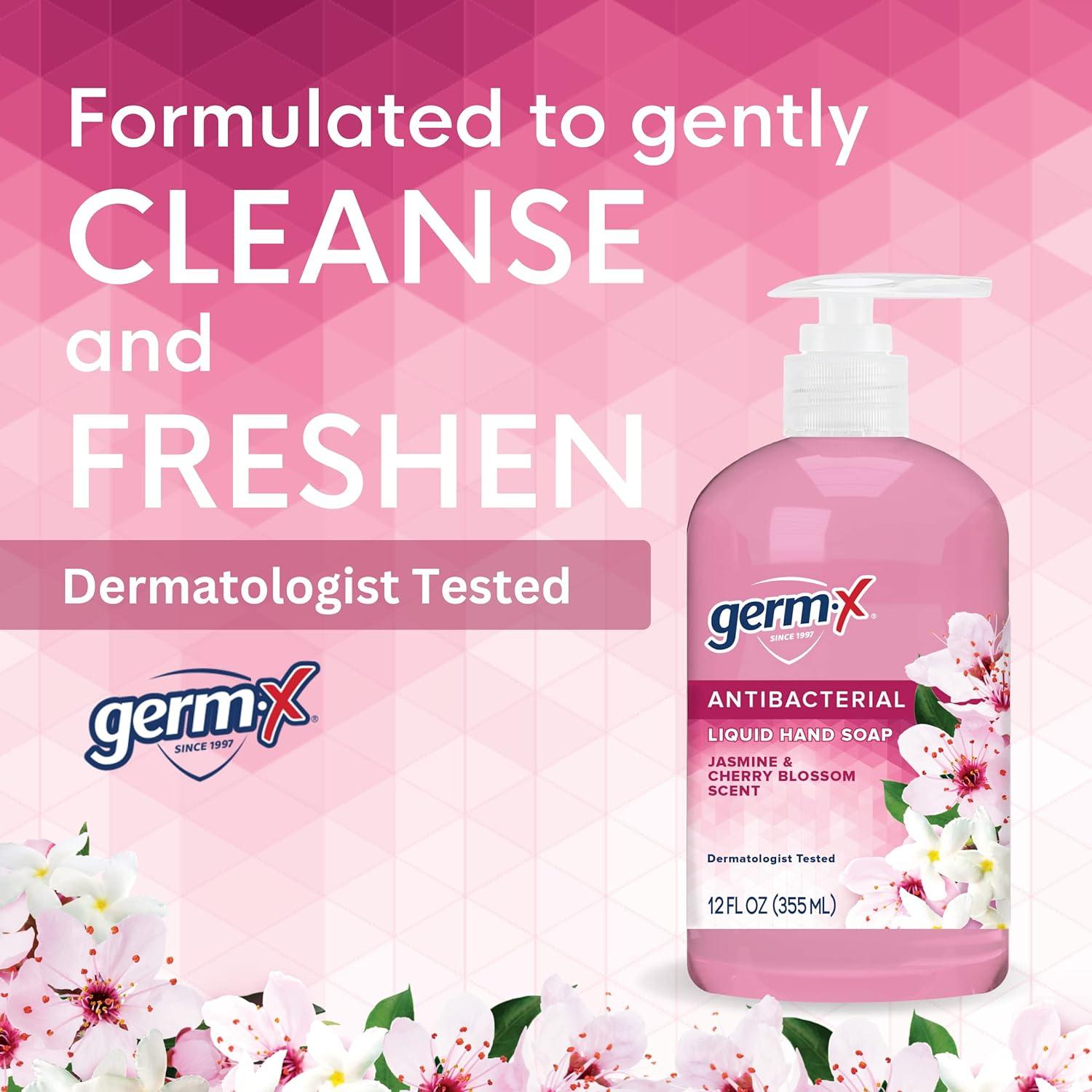 GermX Antibacterial Hand Soap Moisturizing Liquid Hand Wash for