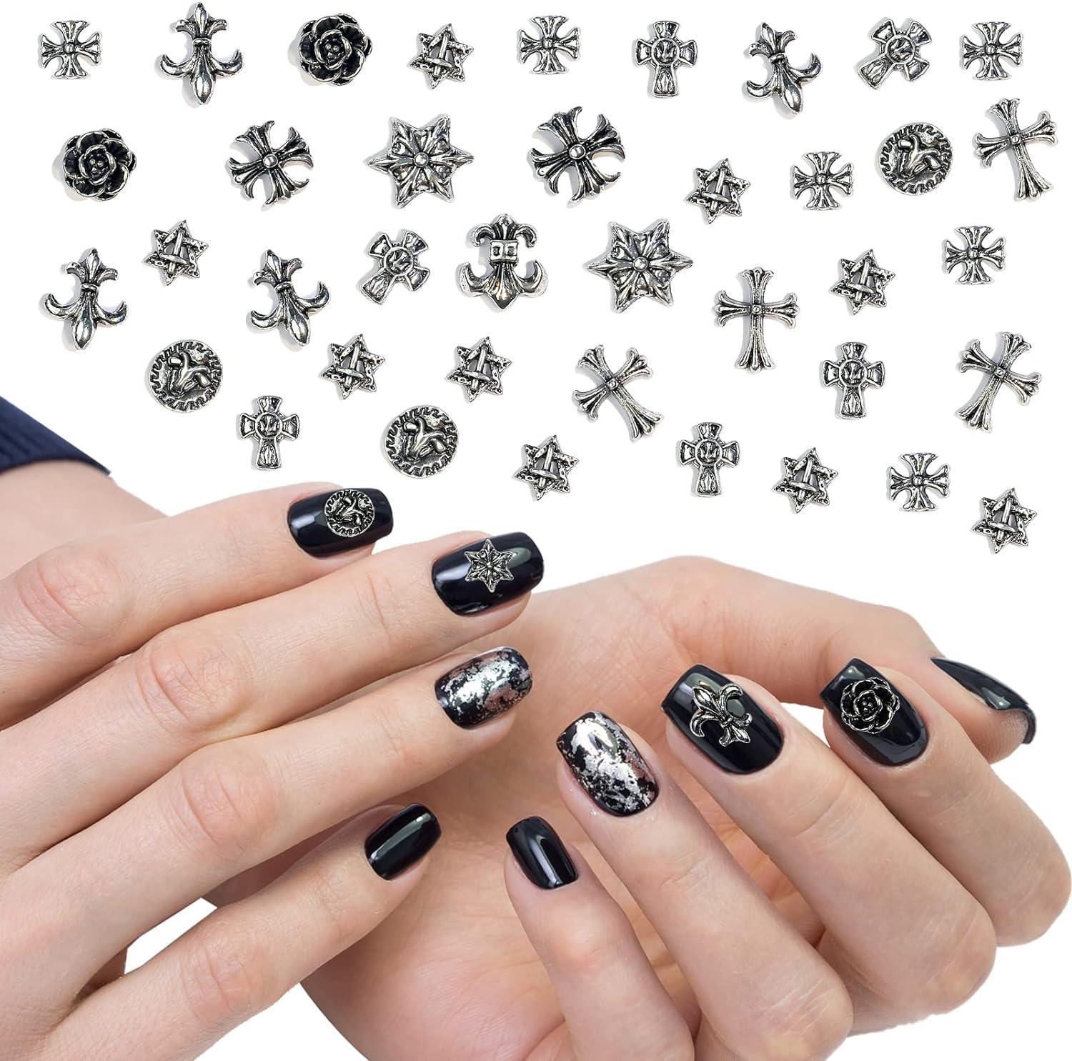 3D Chrome Hearts Nail Charm | Buy Now with Express International