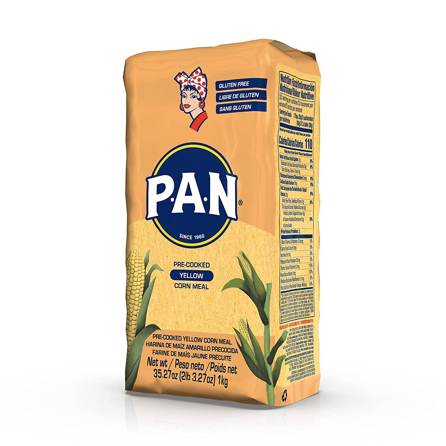 P.A.N. Yellow Corn Meal Precooked Gluten Free and Kosher Flour for