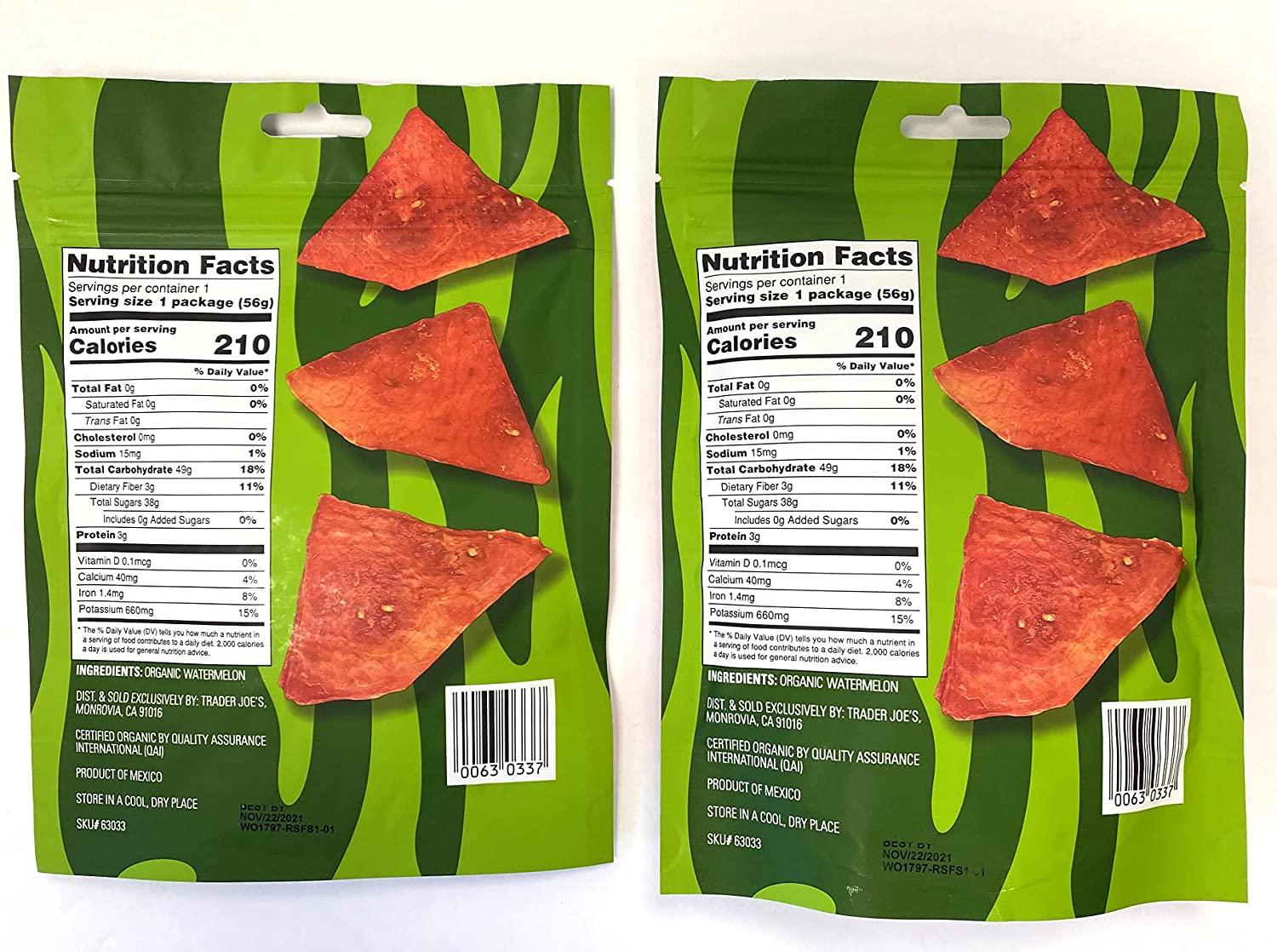 Organic Watermelon Jerky Dried Watermelon (2 packs)