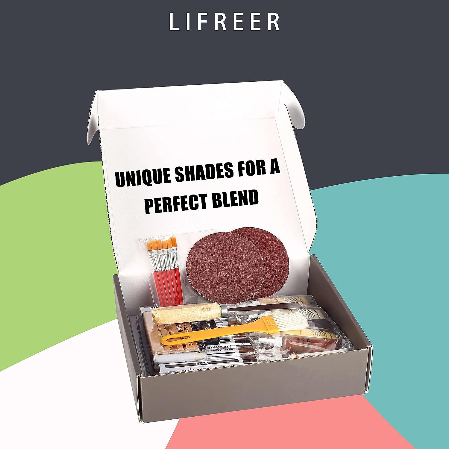 Lifreer Wood Furniture Repair Kit, High-Performance Wood Filler, Wood Putty  With Beeswax