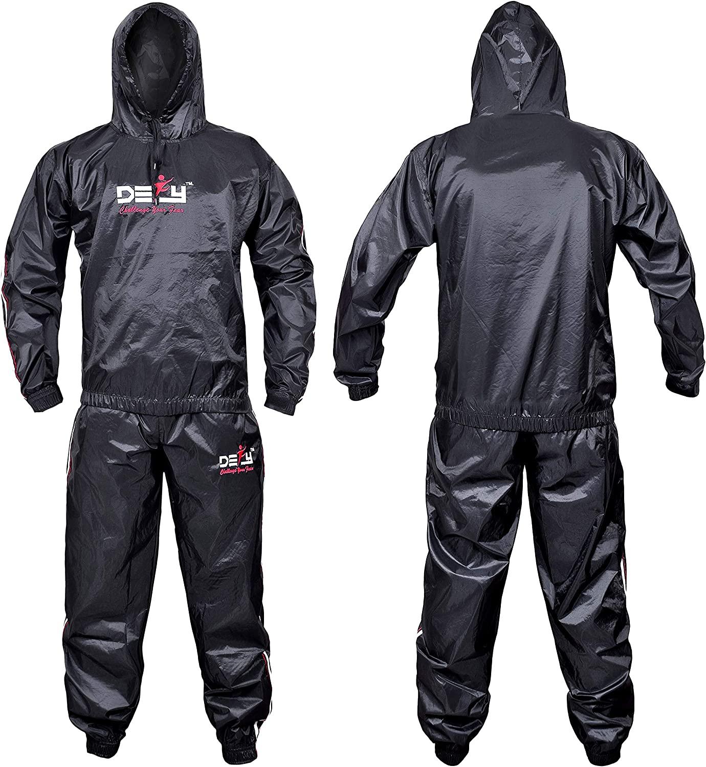 DEFY Heavy Duty Sweat Suit Sauna Exercise Gym Sauna Suit Fitness