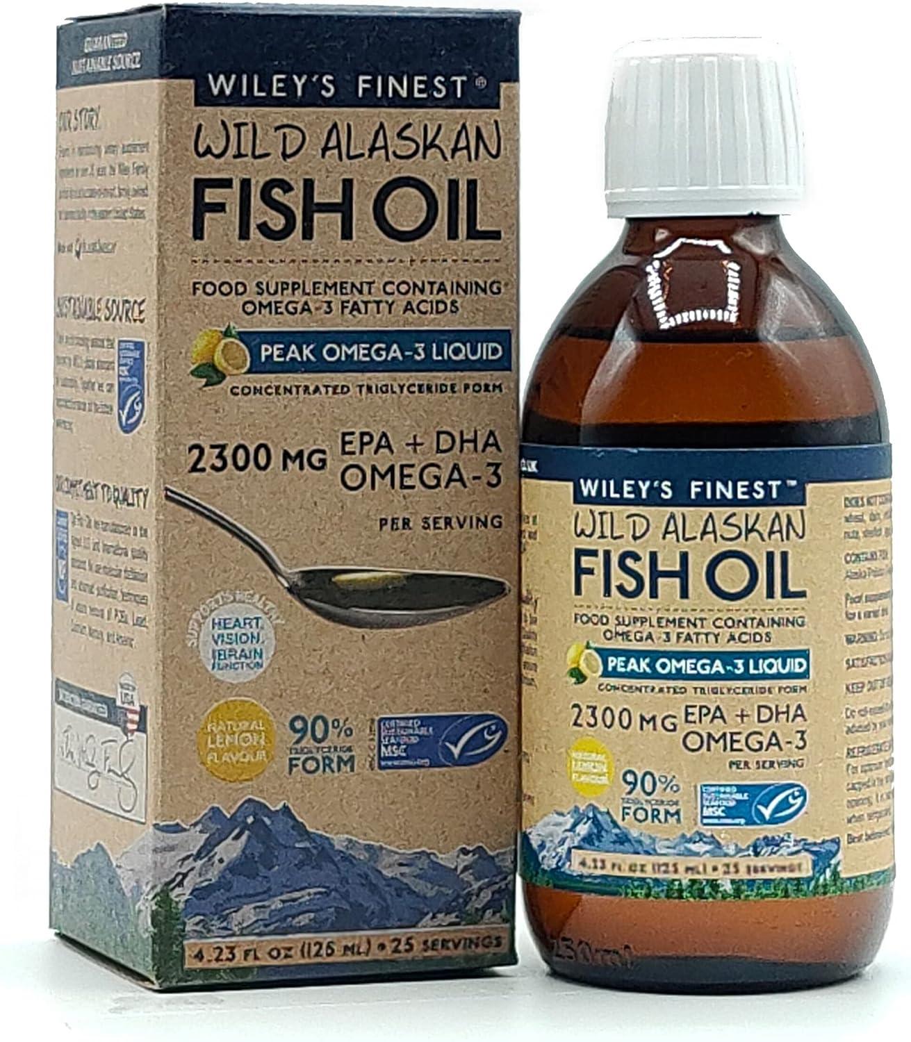 Wiley s Finest Peak Omega3 Liquid 2300mg EPA + DHA Omega3 Natural