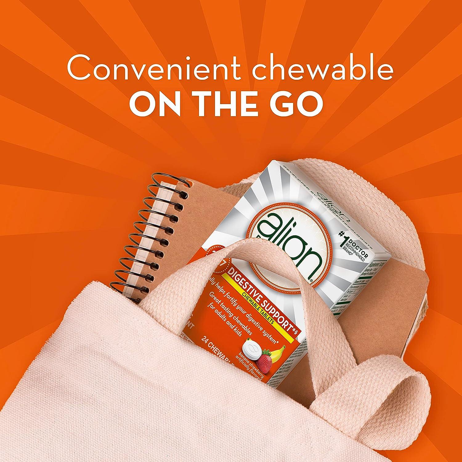 Align Probiotic Chewable Probiotic Tablets for Women and Men Fortify