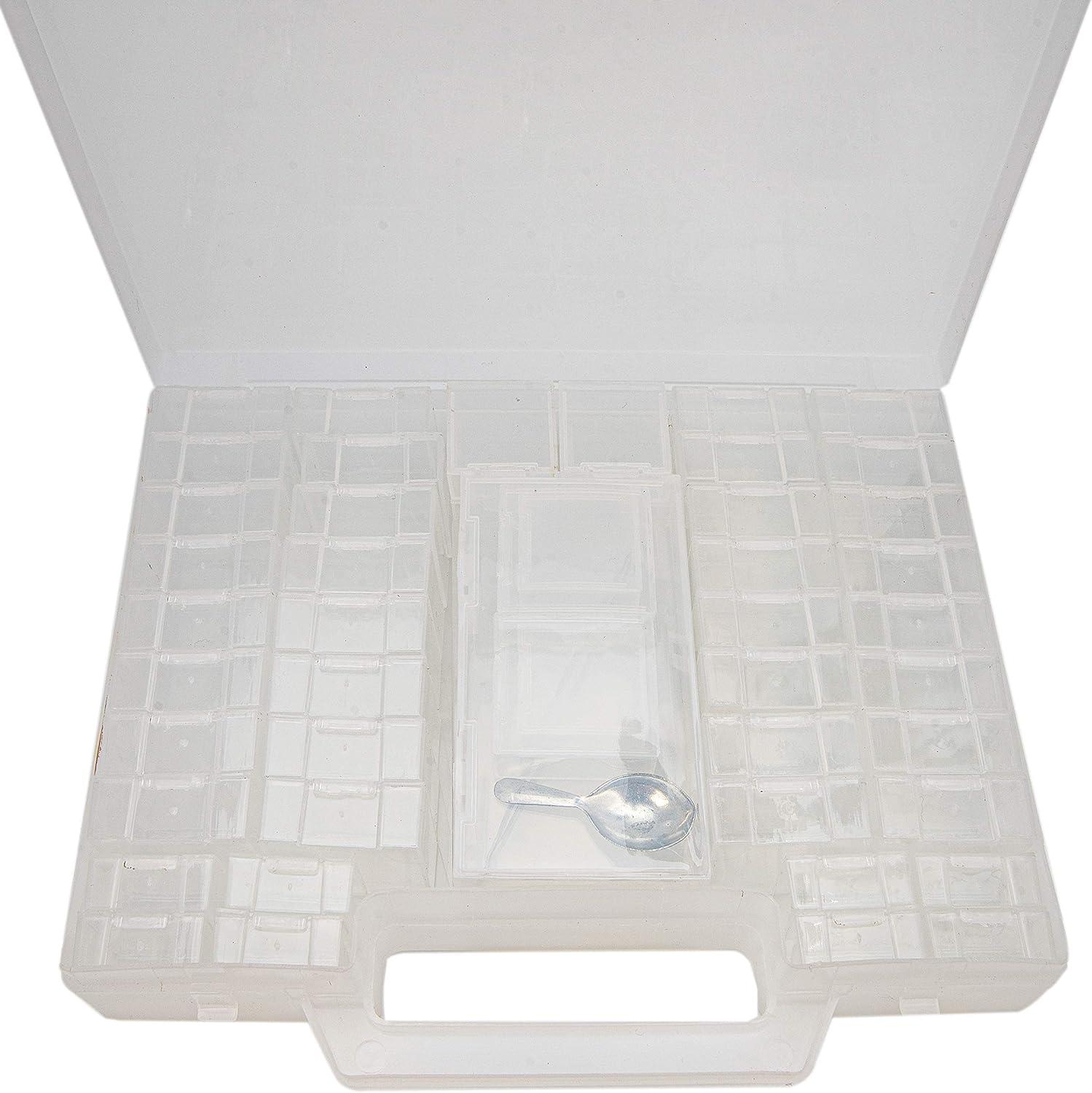 The Beadsmith Bead Organizer Carrying Case 55 piece set with removable