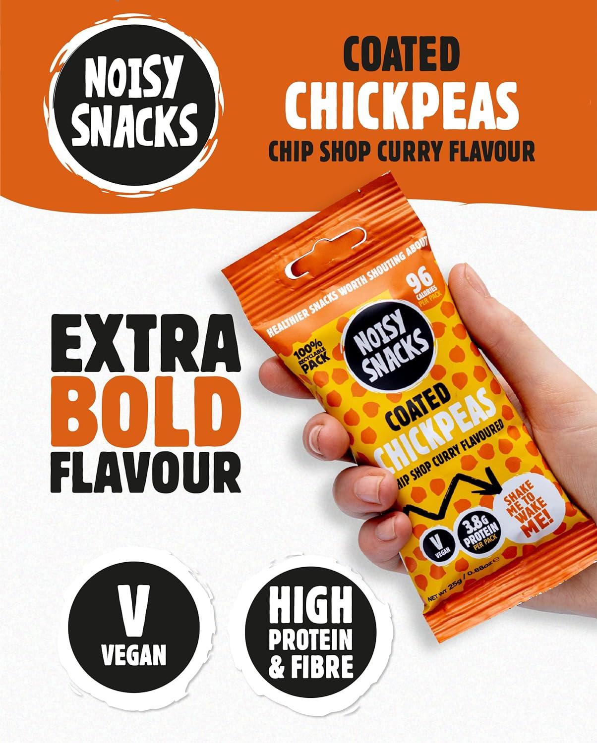 Healthy Snacks Chip Shop Curry Chickpeas by Noisy Snacks Vegan