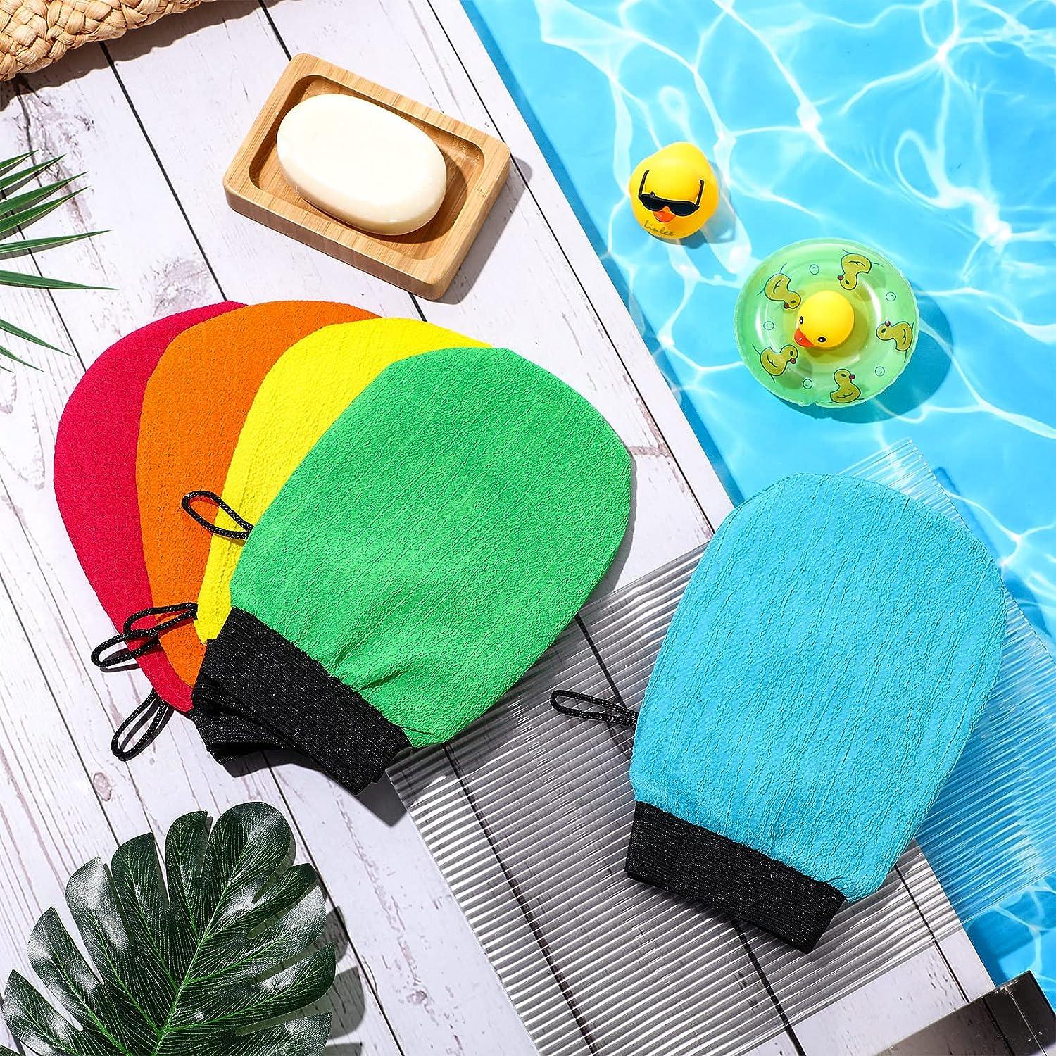 25 Pcs Exfoliating Mitt Colorful Exfoliating Glove Korean Exfoliating