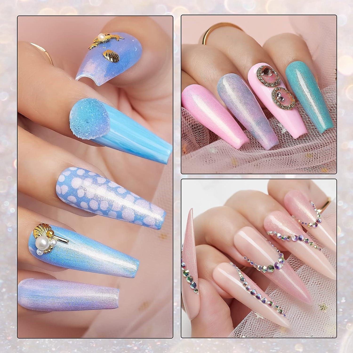 Makartt Glitter Gel Top Coat 10ml No Wipe Pearl Nail Polish for