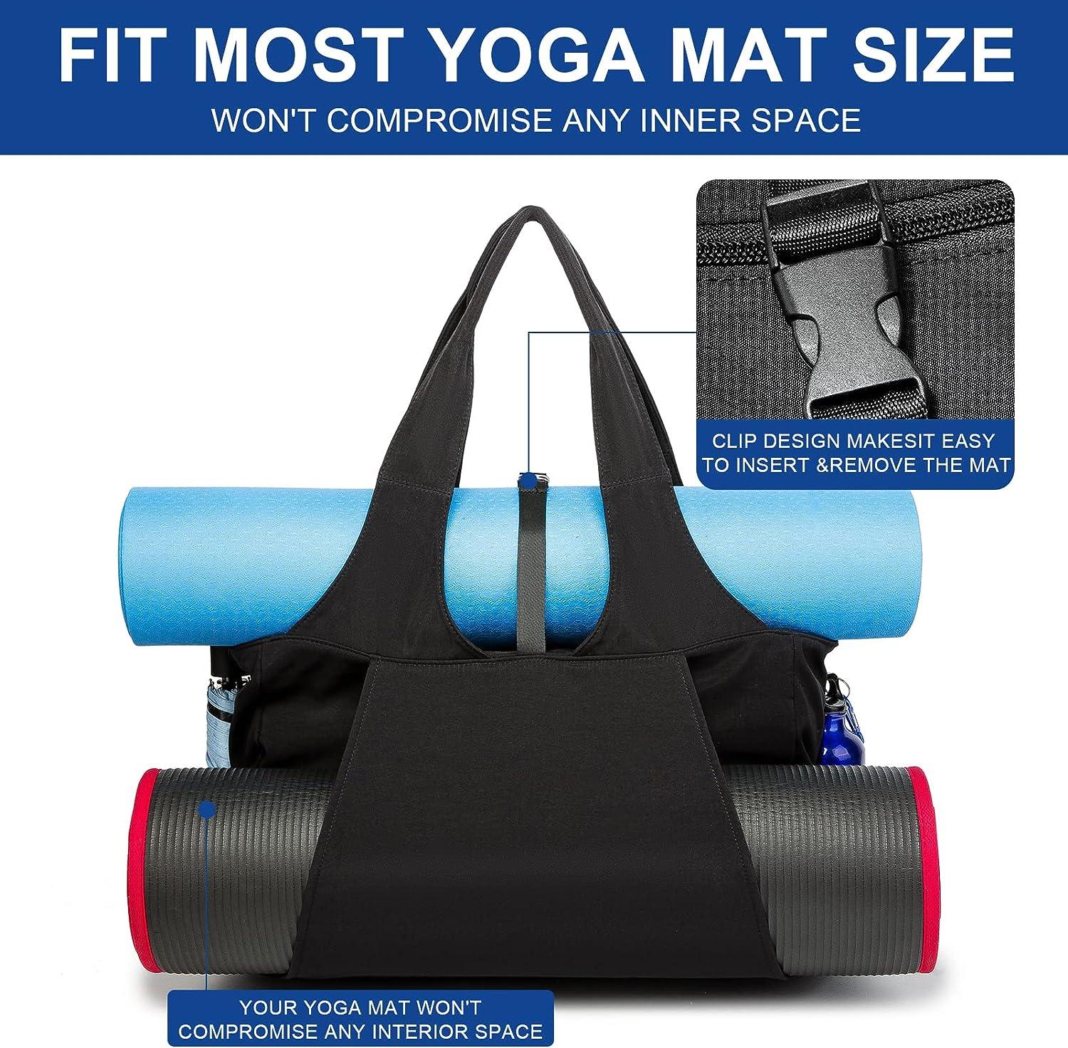 People often wonder how big our XL Yoga Mat Bag is and what can fit in it?  Extra-large capacity means fits standard siz…