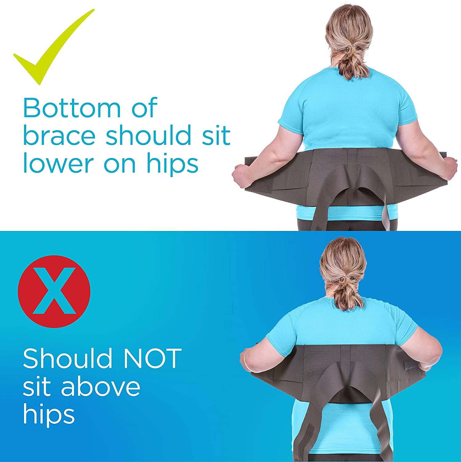 BraceAbility XXL Plus Size Elastic & Neoprene Compression Back Brace