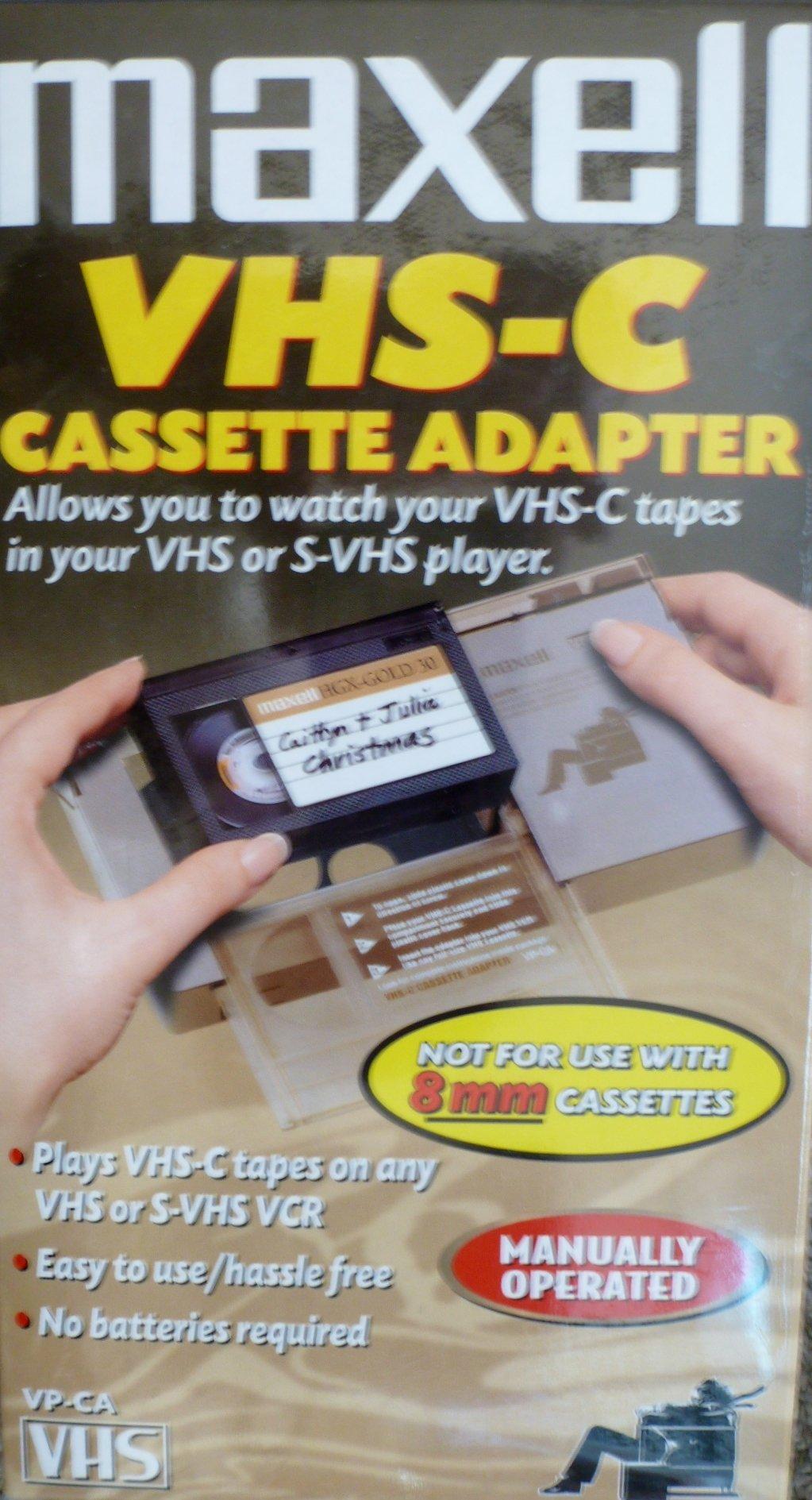 Maxell VHSC Adapter Mechanical Converter for VHS Camcorder Tapes
