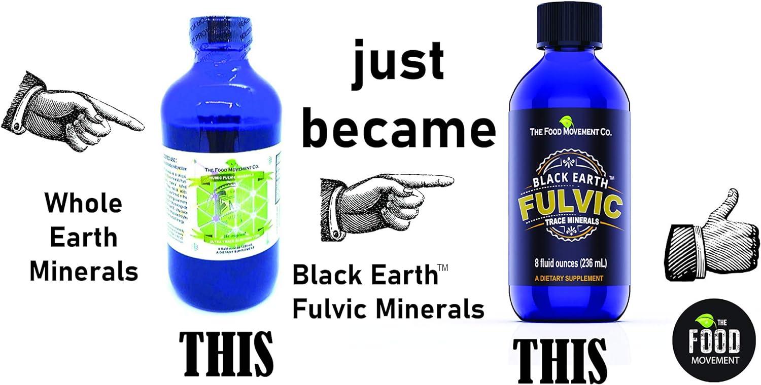 Black Earth Fulvic Acid Humic Trace Minerals 8oz Liquid Supplement