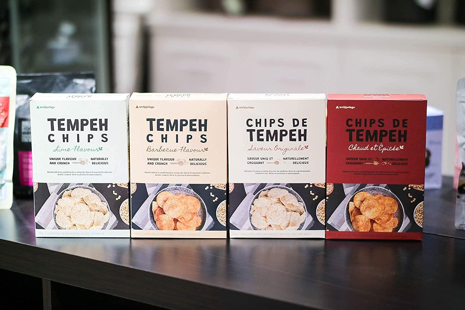 Archipelago Tempeh Chips Original 140g Healthy Chips NoMSG