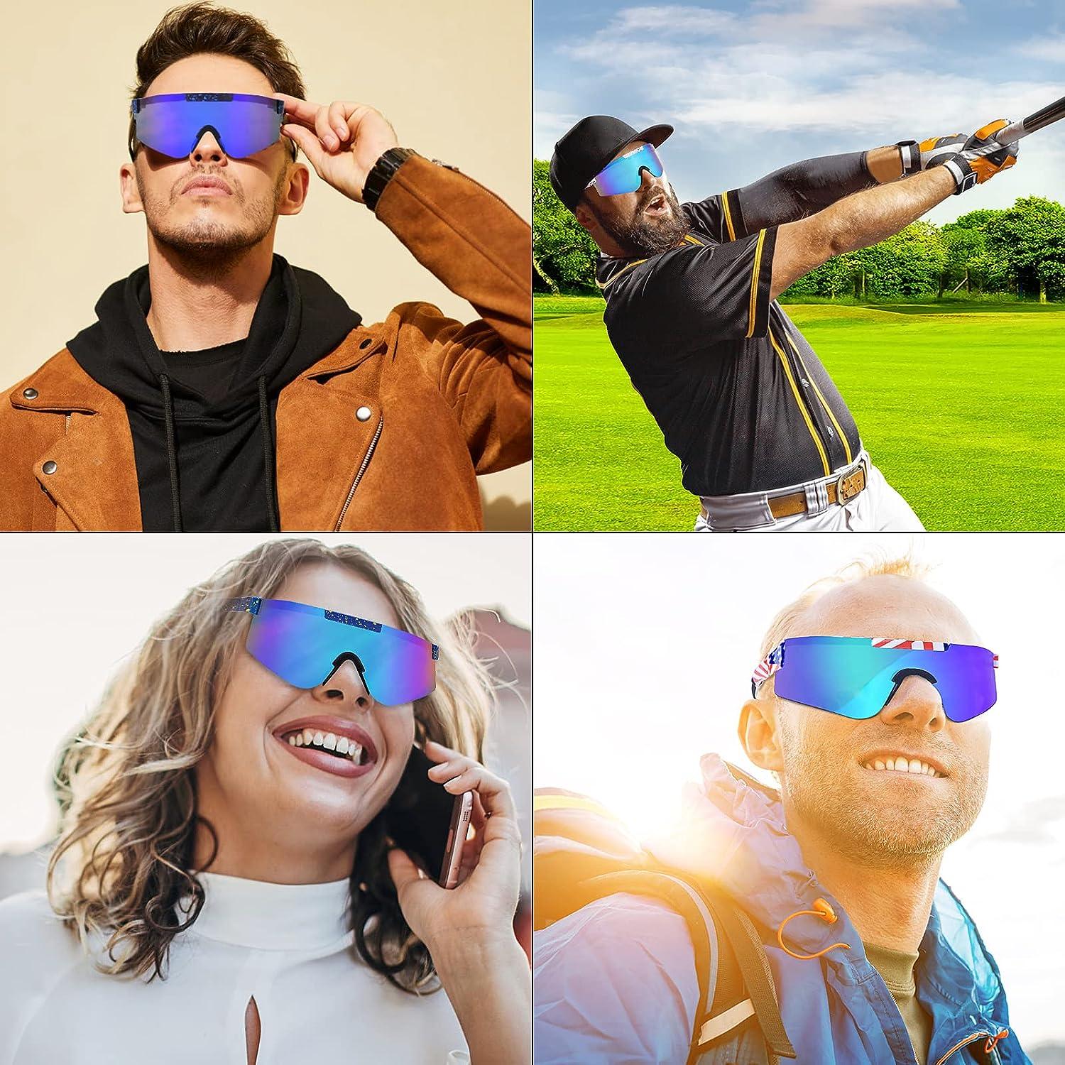 Dlidpher Sport Polarized Sunglasses for Men&Women UV400 Protection Baseball  Sunglasses Outdoor Glasses Goggles Riding Fishing C12