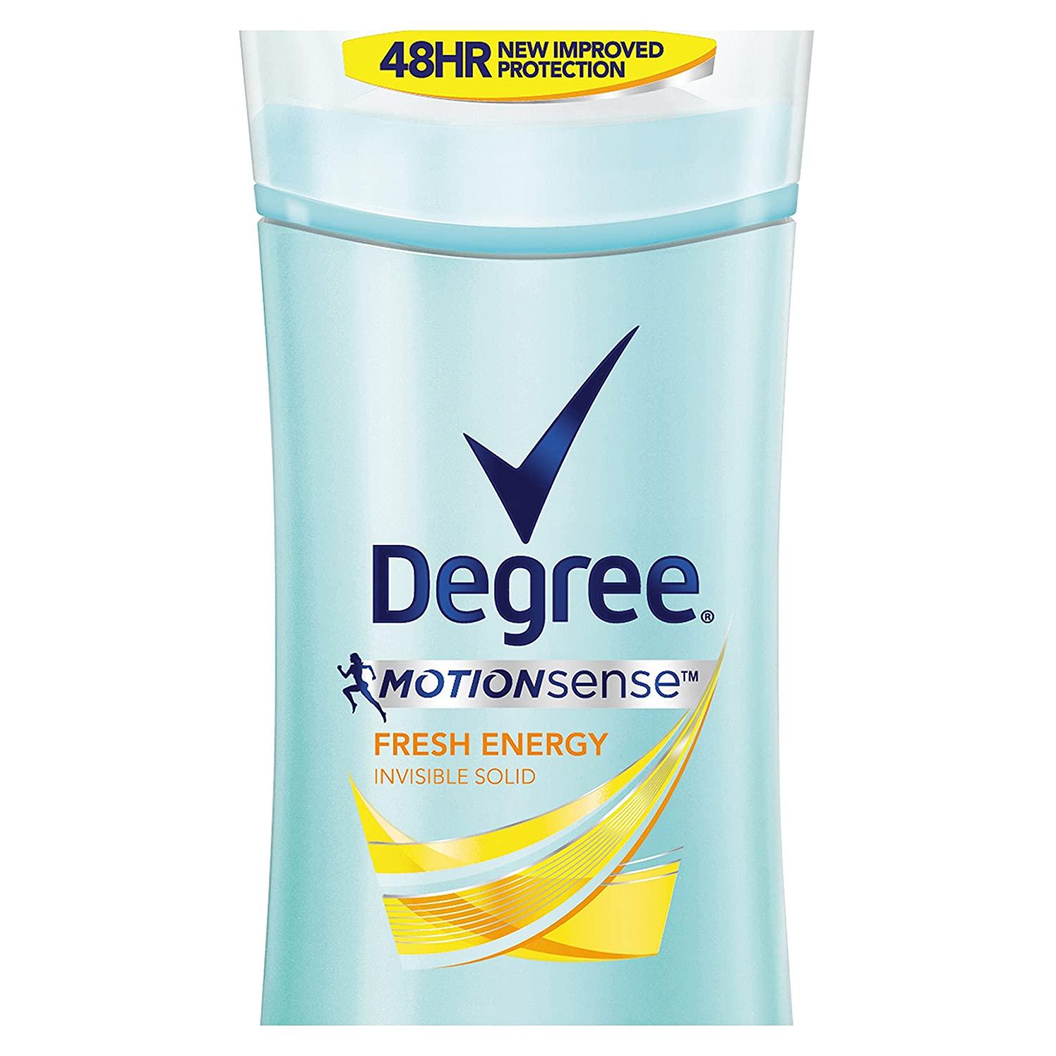 Degree Women Antiperspirant Deodorant Stick, Fresh Energy, 2.6 Ounce