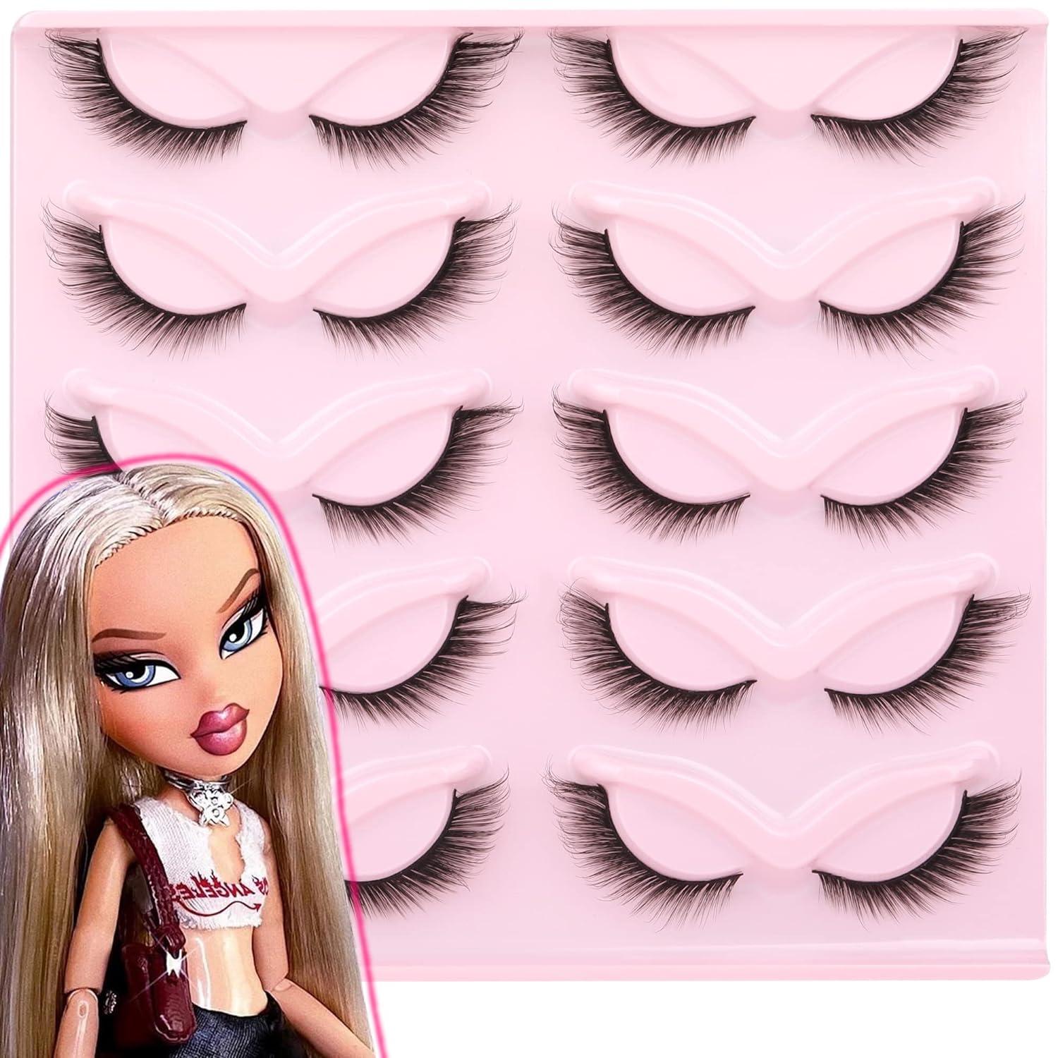 Fox Eye Lashes Angel Wing Mink Eyelashes Natural Look L Curl