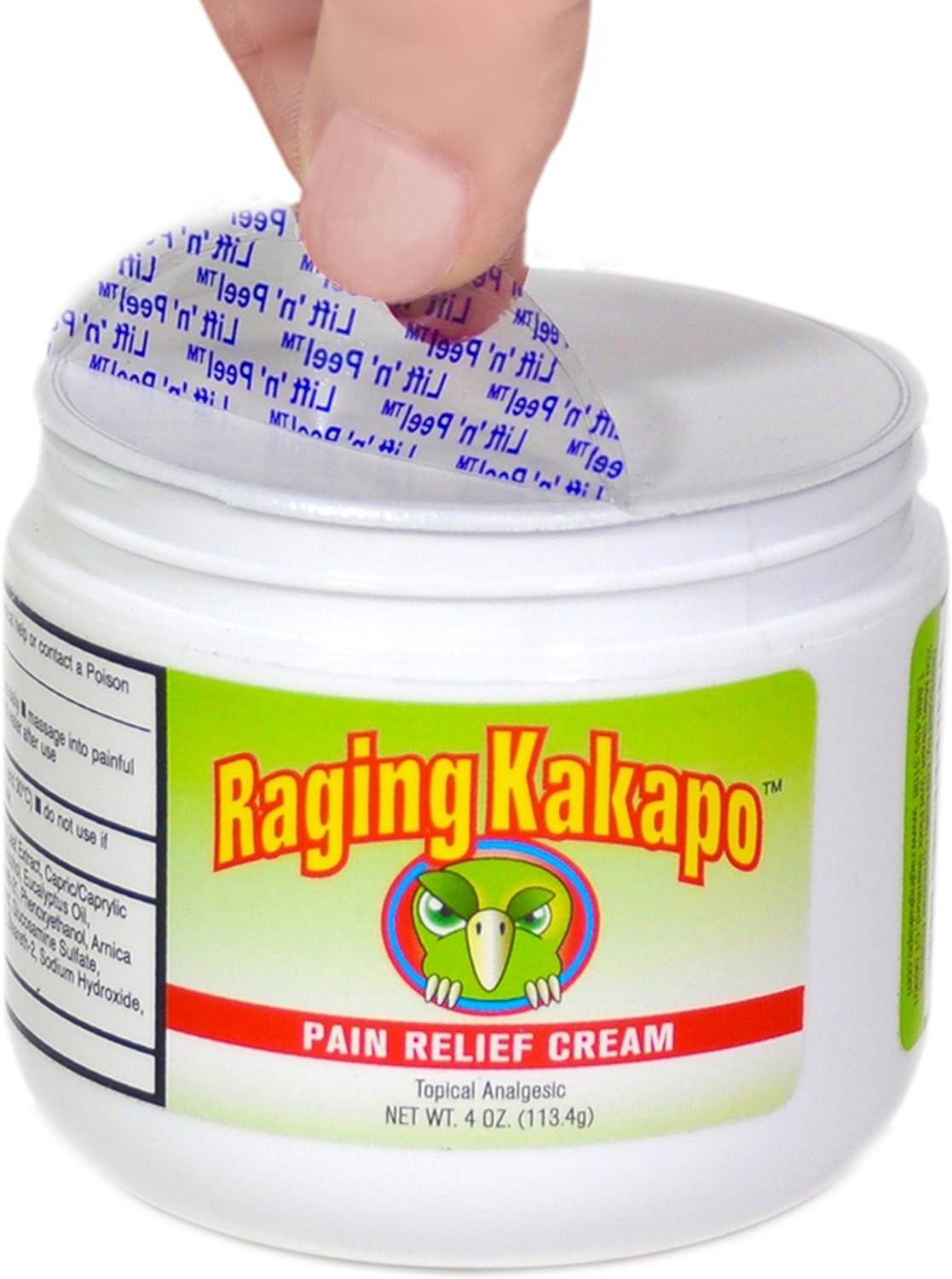 Raging Kakapo Pain Relief Cream Sore Muscles Joint Pain Histamine