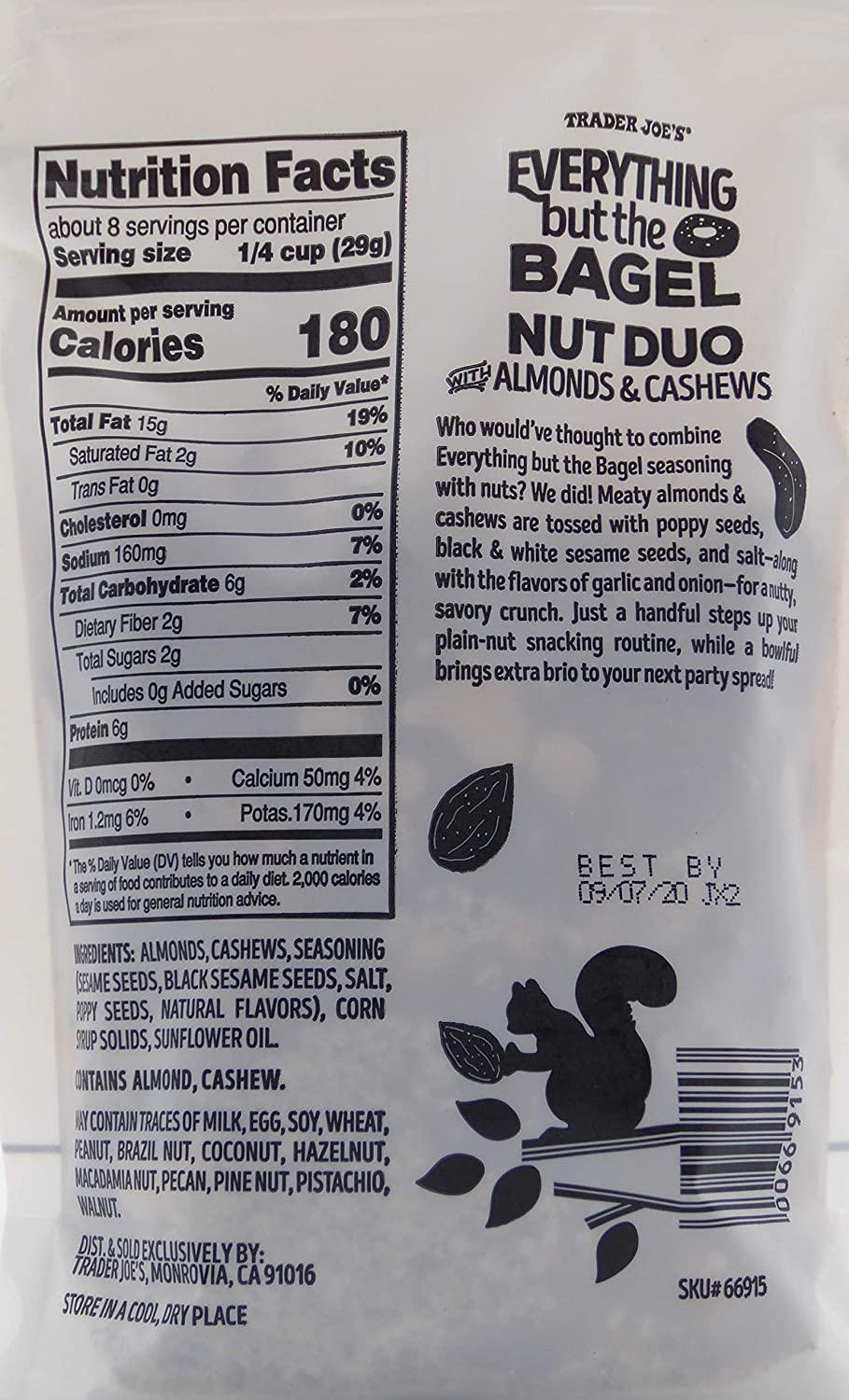 Trader Joe's Everything But The Bagel Nut Duo with Almonds & Cashews (2