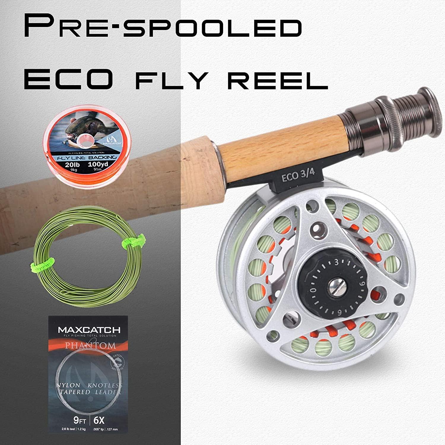 M MAXIMUMCATCH Maxcatch Ultra-Lite Fly Rod for Stream River Panfish/Trout  Fishing 1/2/3 Weight and Combo Set Available Ultra-lite Rod Combo 6'6'' 2wt  4pcs
