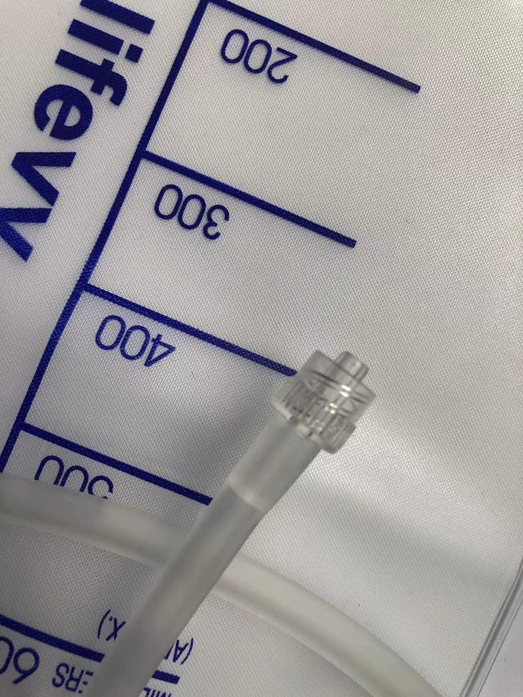 Lifevv 600 ML Urine Drainage Bag with Twist Drain Valve Nephrostomy