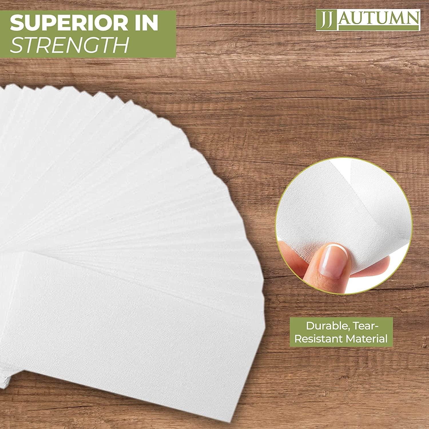 JJ Autumn 100 Cotton Wax Strips for Face, Body, and Eyebrows Precut