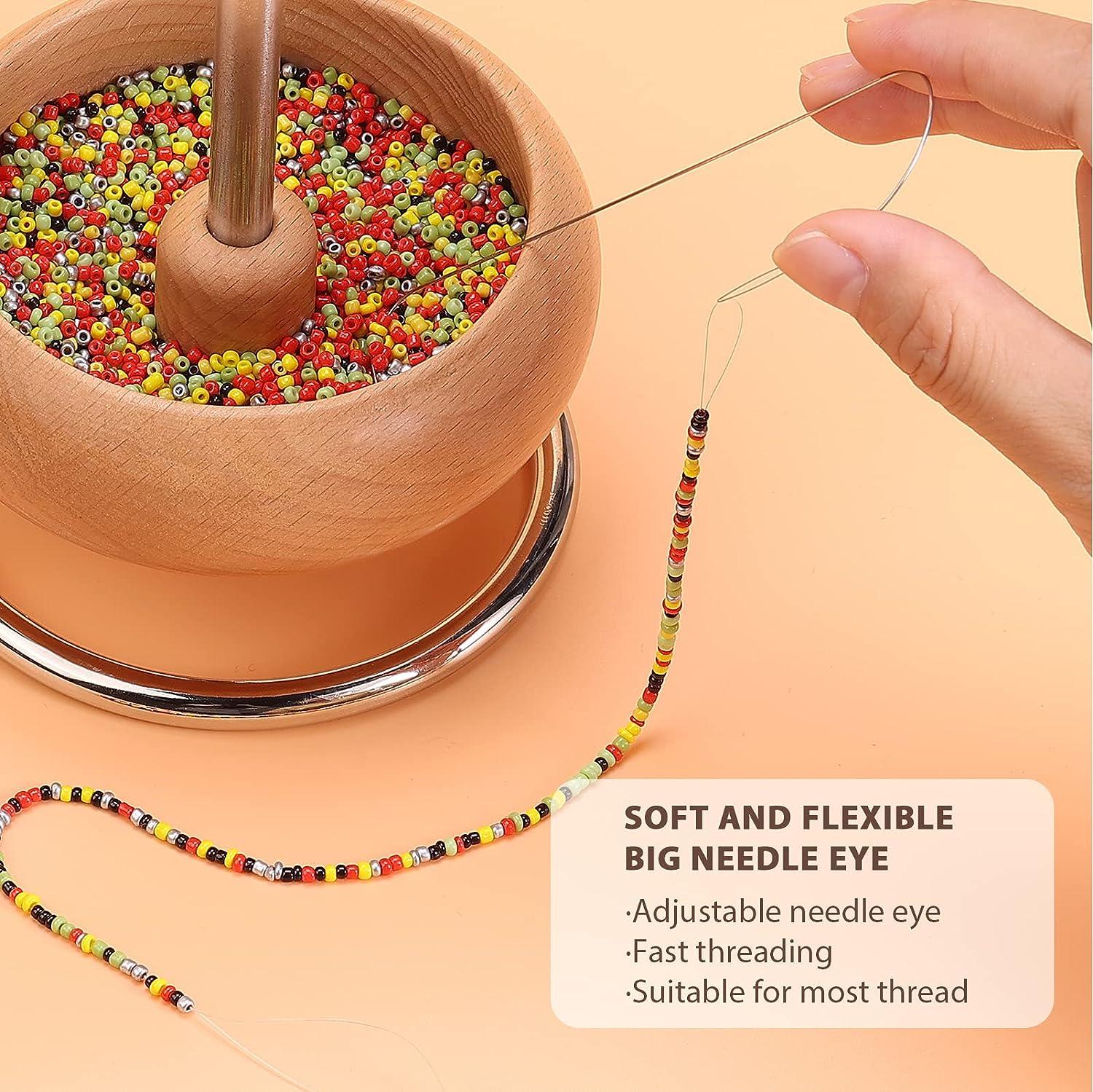 Stainless Bead Spinner Needle, Bead Needle Threader, Jewelry Making