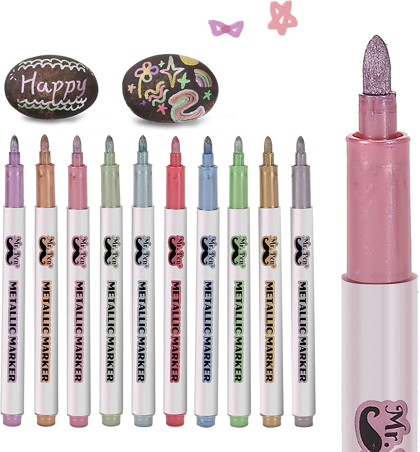 Mr. Pen- Metallic Paint Markers, 6 Pack - Mr. Pen Store