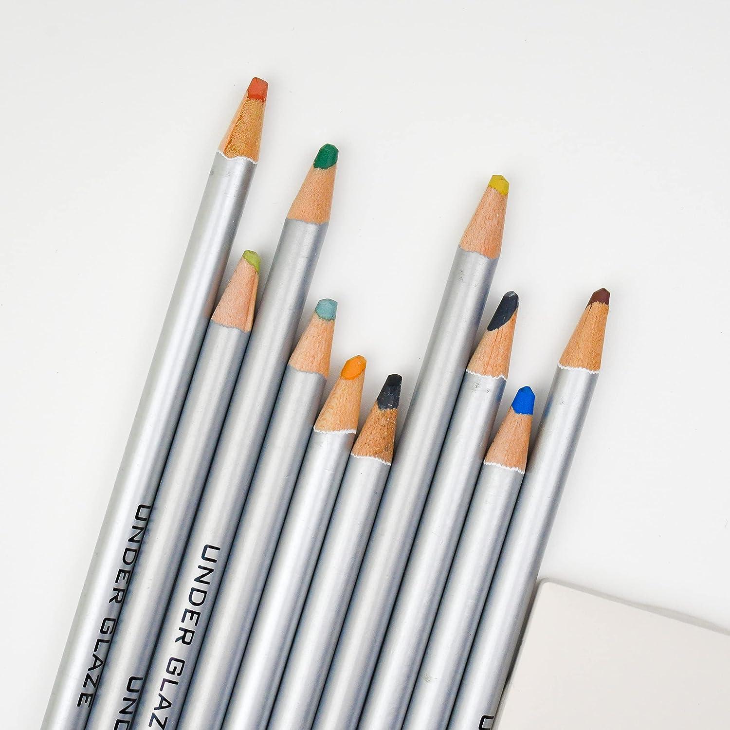 5pcs Underglaze Pencils For Pottery For Decorating Fused Glass And