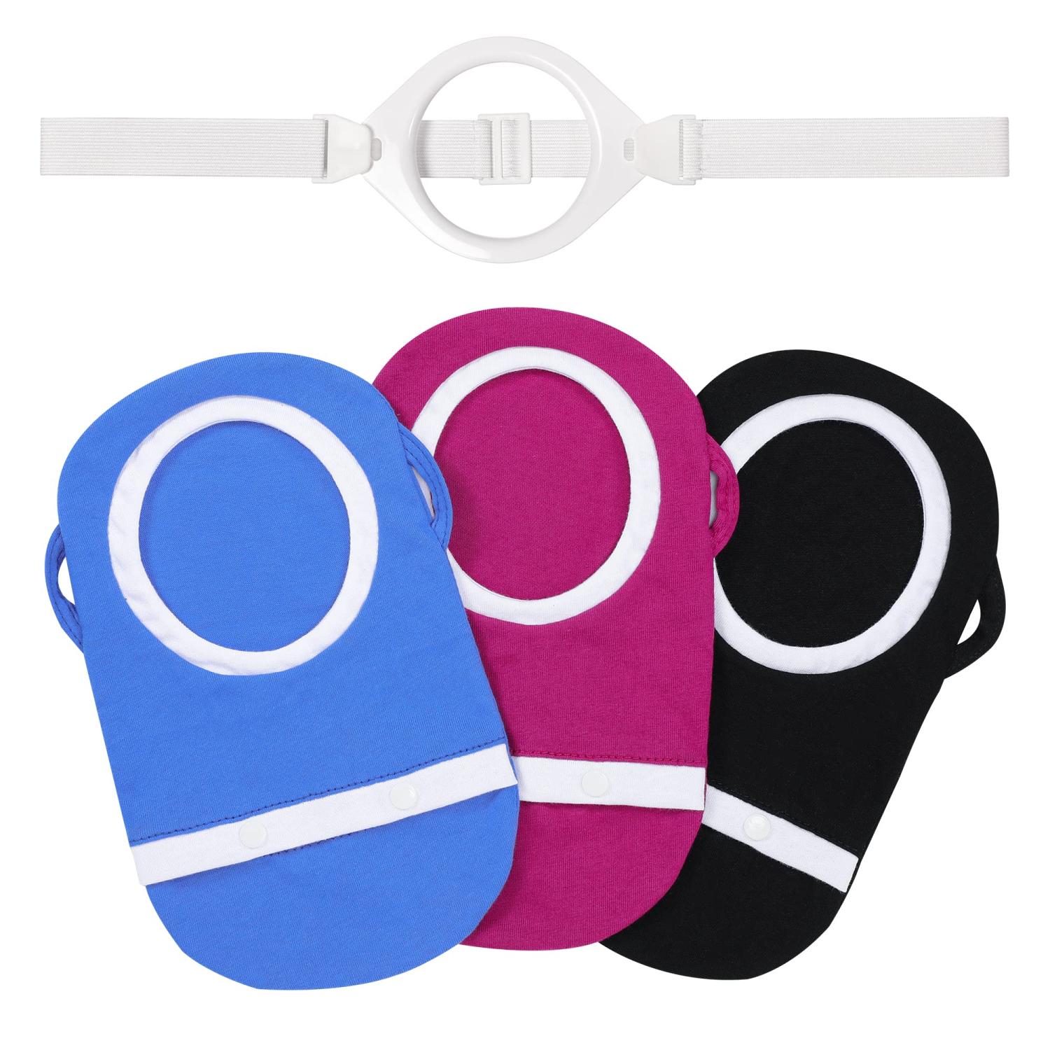 Fewener Ostomy Bag Covers Kit 3Pcs Colostomy Bag Covers for Women