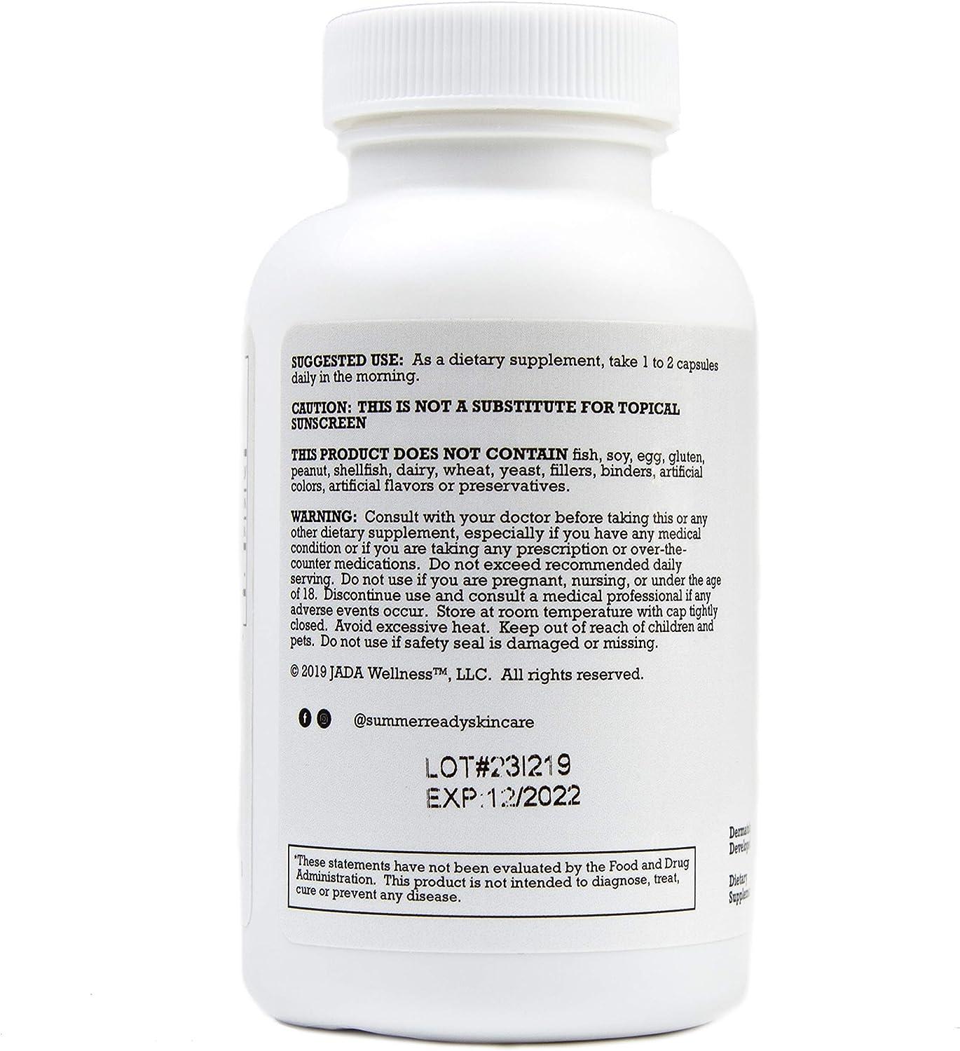 Summer Ready Advanced Skin Care Antioxidant Supplement Capsules Vitamin D3 5000IU Plus