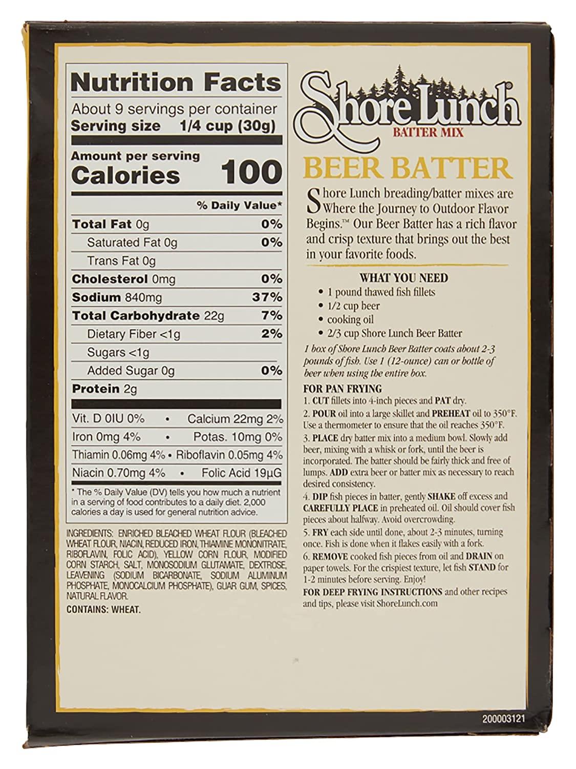 Shore Lunch Batter Mix, Beer Batter Mix, Adds Rich Flavor & Crisp