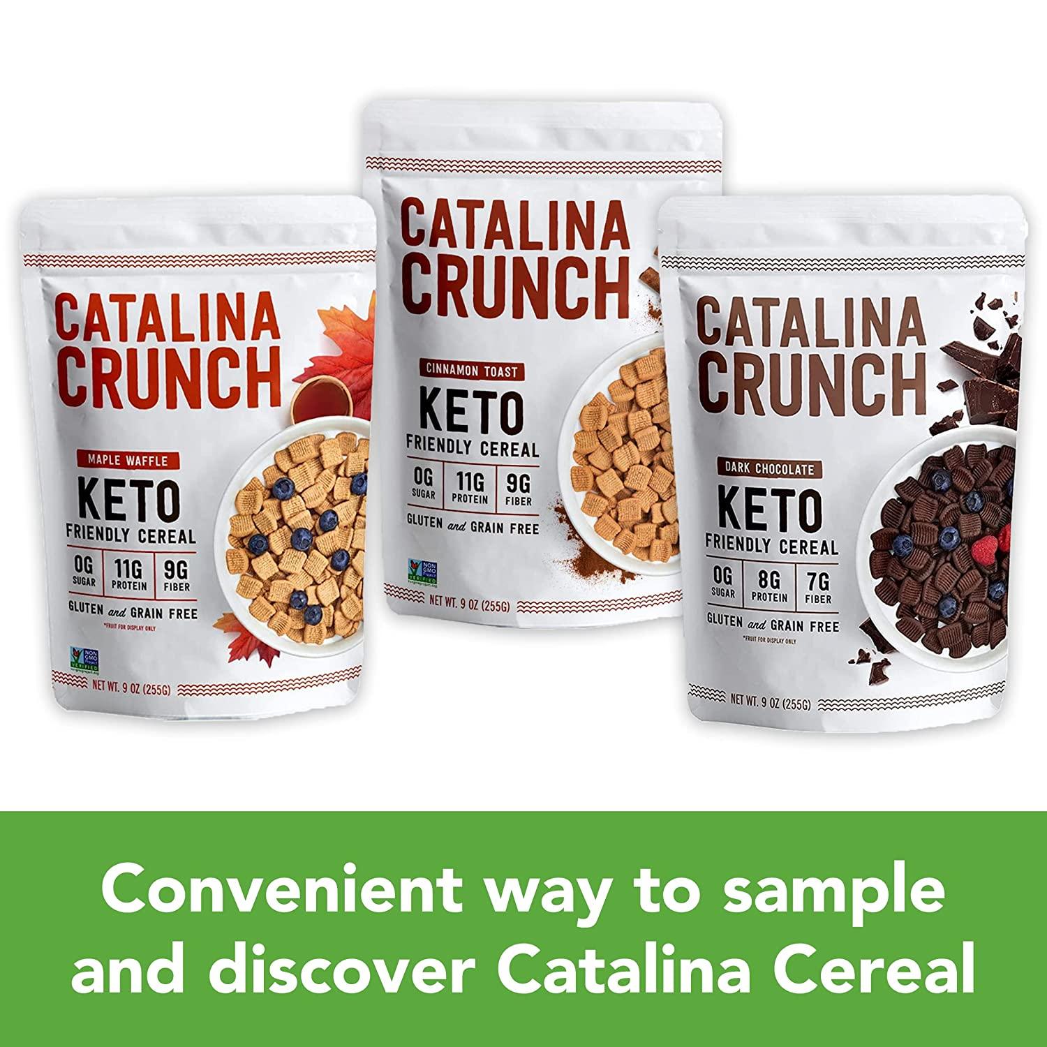 Catalina Crunch Cereal Keto Friendly, Low Carb, Zero Sugar, Plant Protein, High Fiber, Gluten