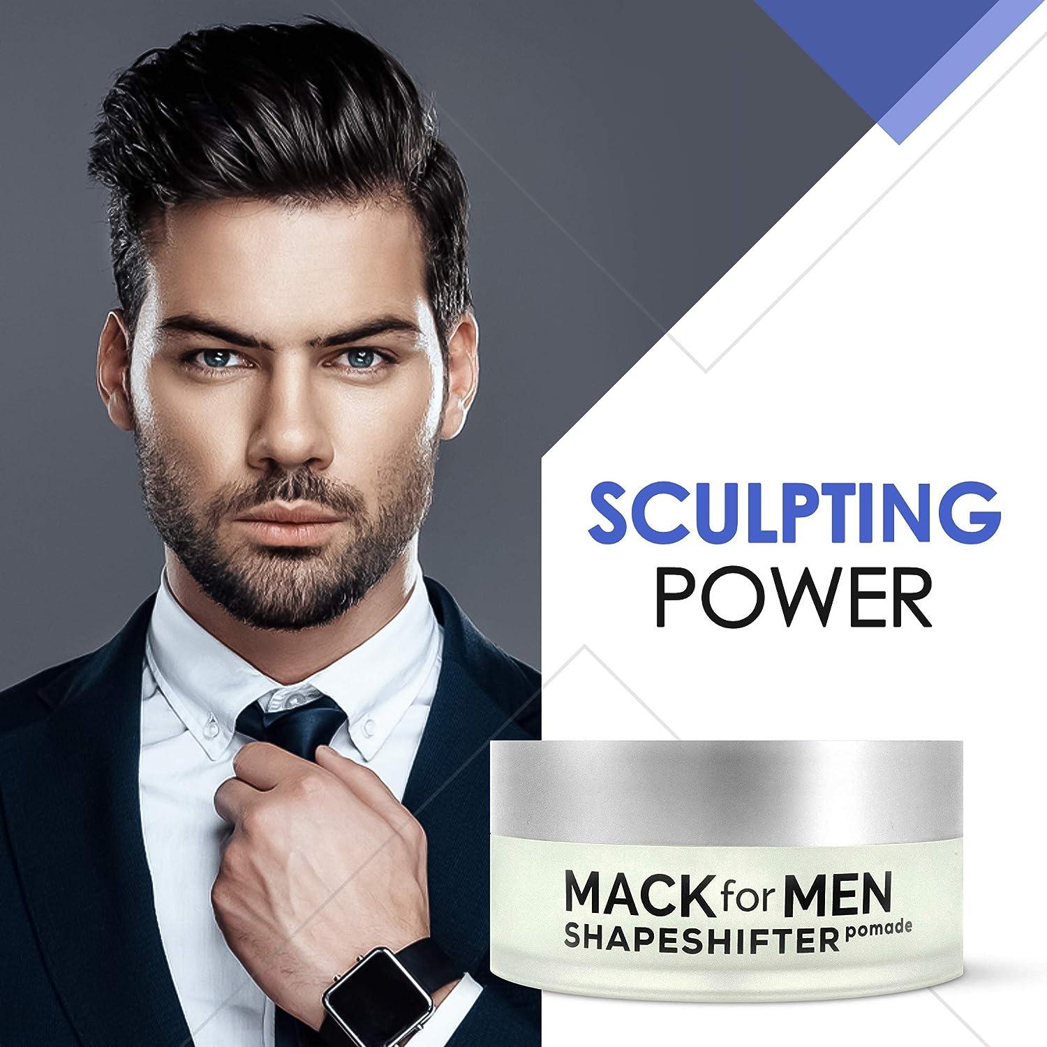 Mack for Men ShapeShifter Premium Hair Pomade for Men Strong Hold Pomade  with Organic Beeswax for Hair Plant-Based Hair Pomade 2.5 oz