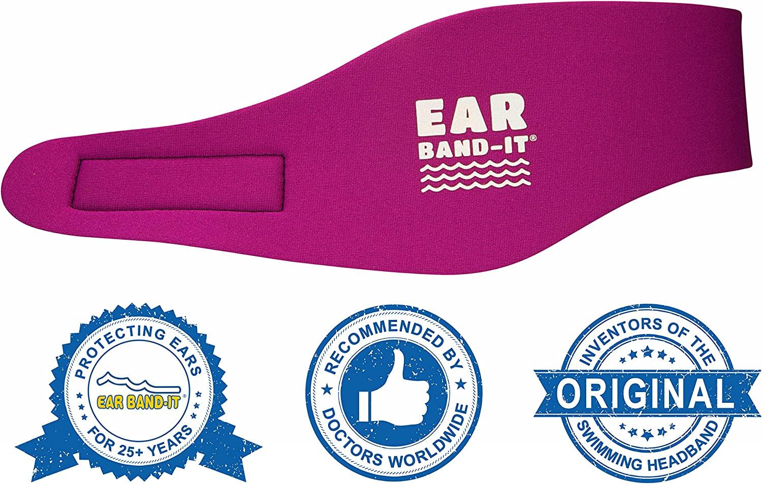 Ear BandIt Swimming Headband DoctorInvented for Secure Ear Plug Hold Medium Size (2 to