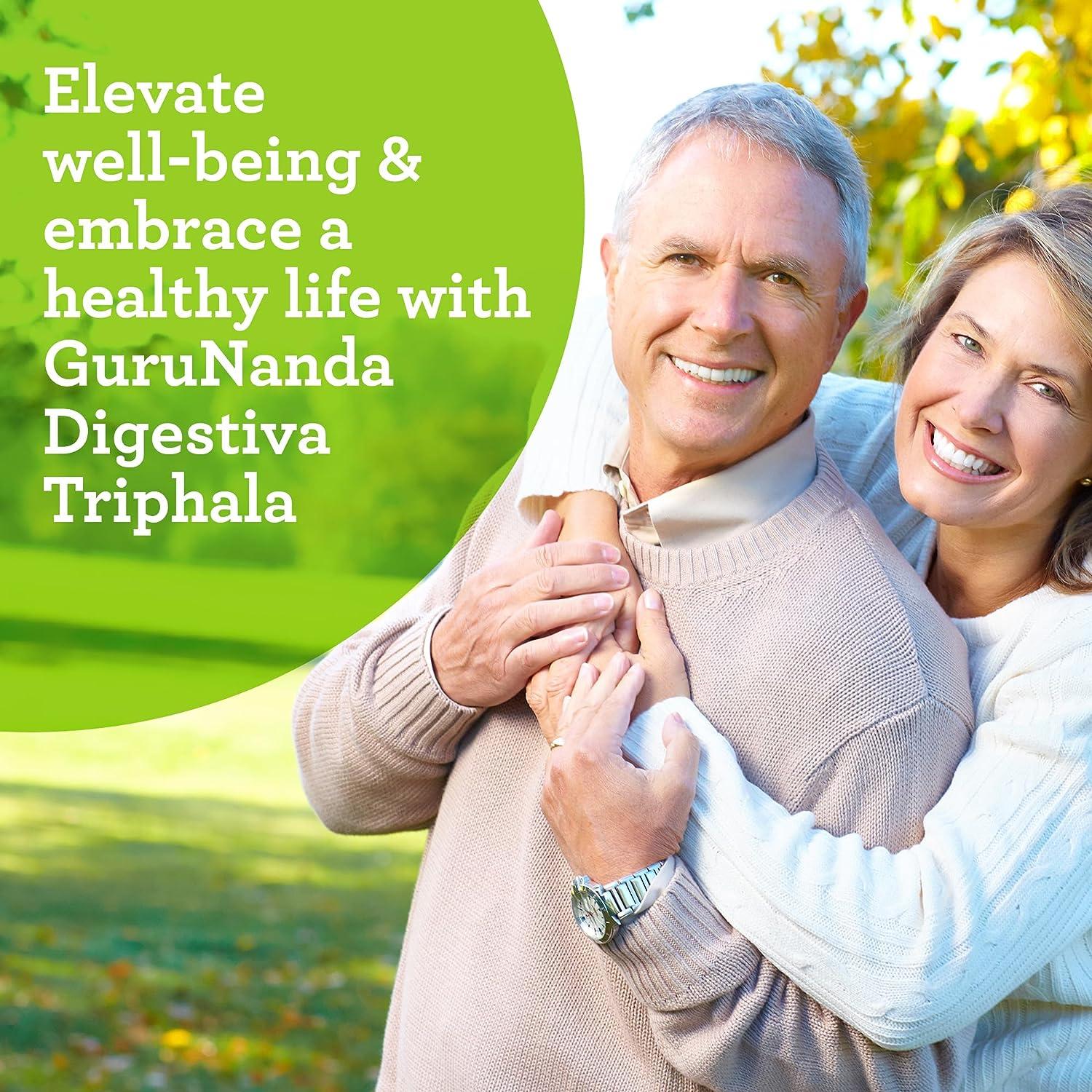 GuruNanda Digestiva Triphala PlantBased Dietary Supplement with Amla