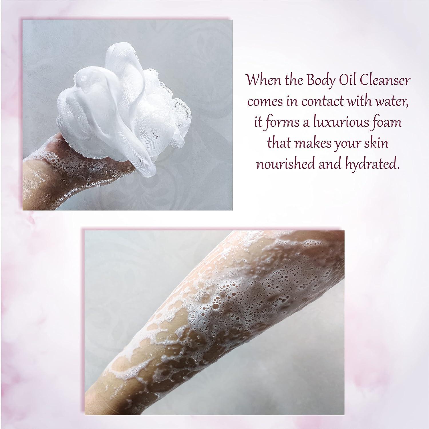 Vedic Naturals Body Oil Cleanser (Body Wash) Shower Oil 300ml Skin Hydration Soft