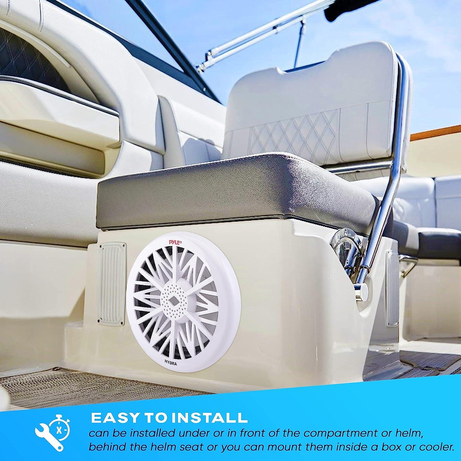 Boat Speakers Pyle 10 Inch Outdoor Marine Audio Subwoofer 500 Watt